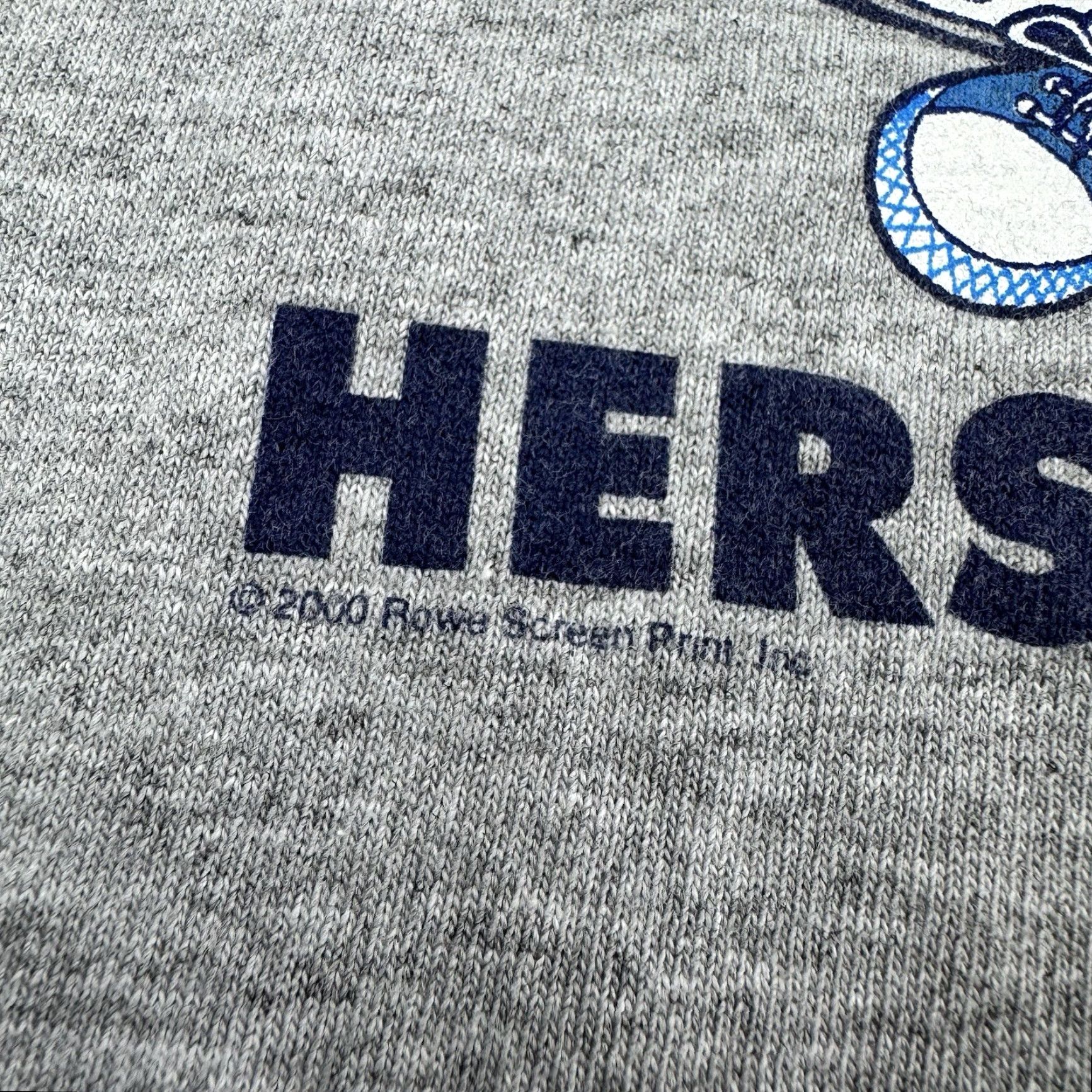 Anvil VINTAGE Hershey Park Ringer T Shirt Adult M Gray Candy Hersheys Kiss Y2K 90s Mens Size US M / EU 48-50 / 2 - 3 Thumbnail