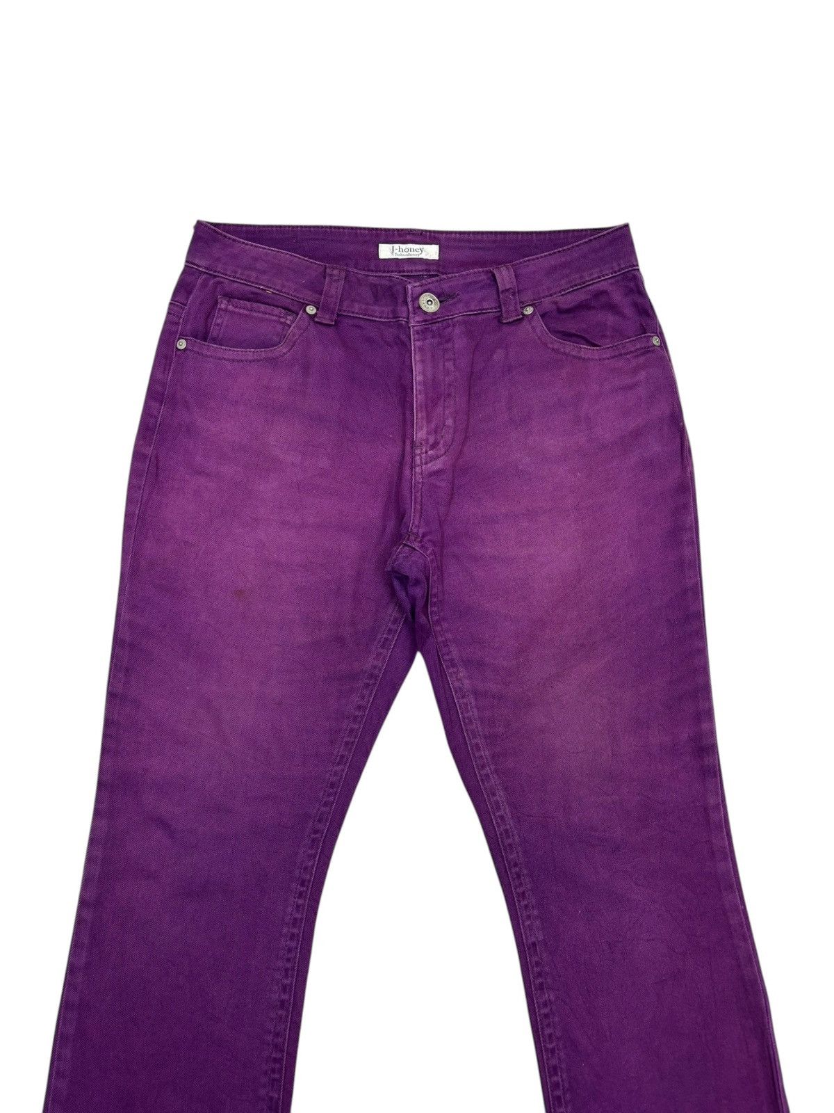 If Six Was Nine Vintage J-Honey Purple Flared Jeans Size US 31 - 7 Thumbnail