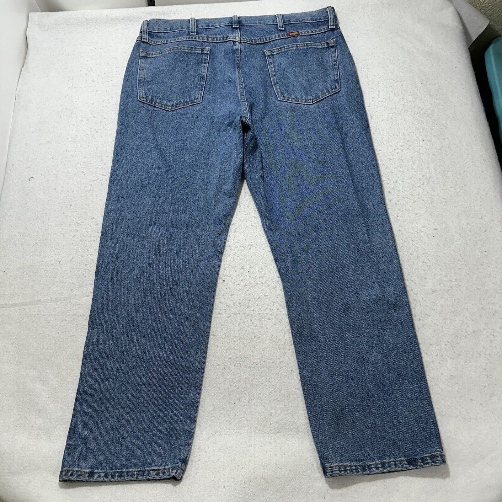 Wrangler Vintage Wrangler Rustler 38x29 Straight Leg Denim Blue Jeans Size US 38 / EU 54 - 8 Thumbnail