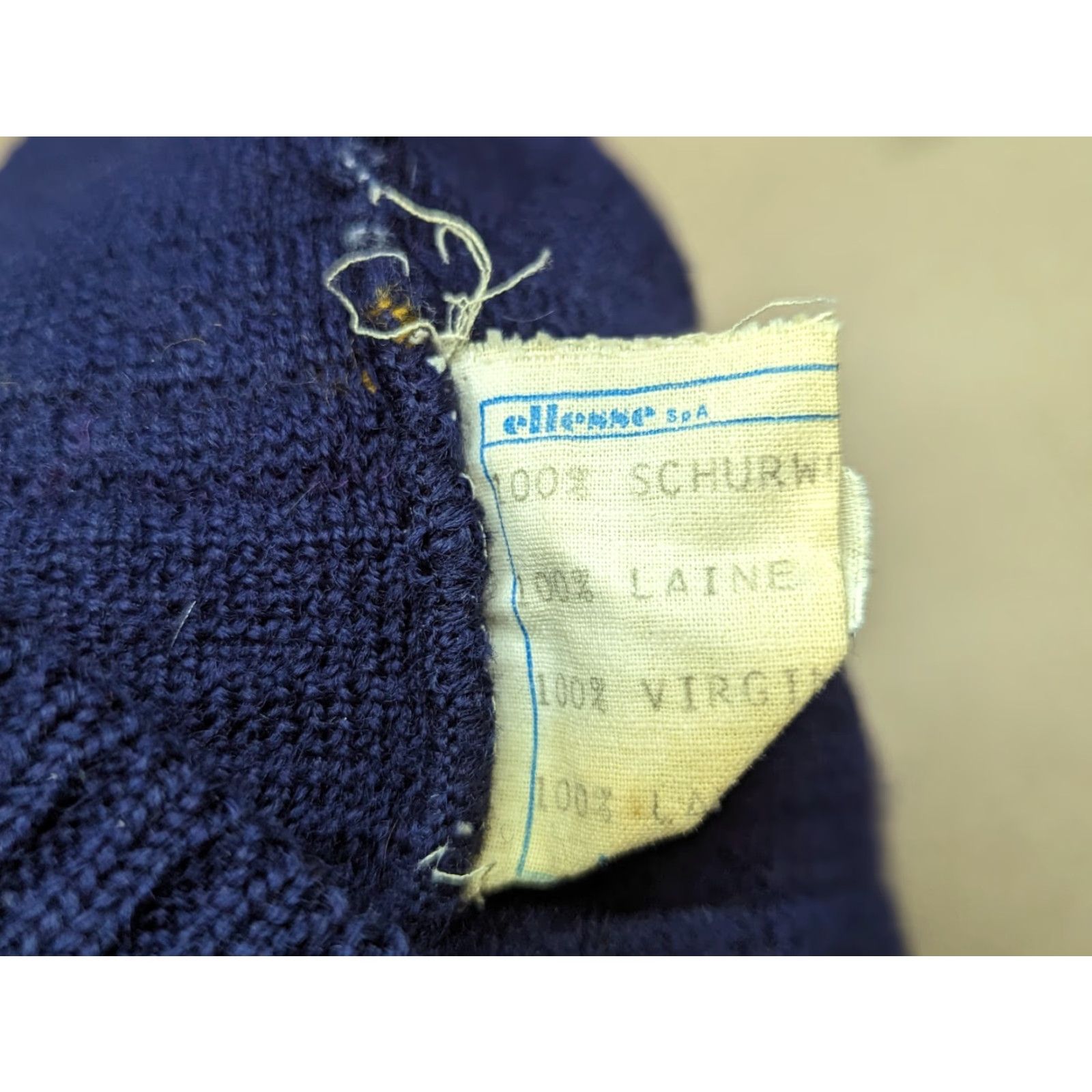 Ellesse VINTAGE Ellesse Beanie Hat One Size Wool Made in Italy Striped Retro Mens Womens Unisex Adults Knit Size ONE SIZE - 3 Thumbnail