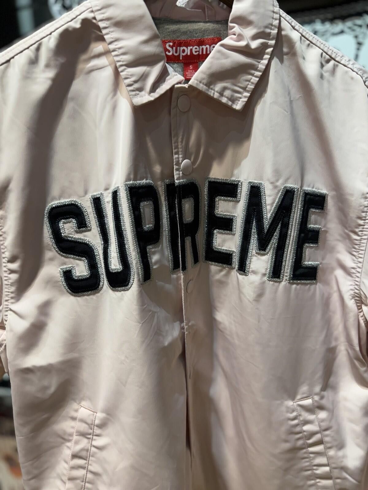 Supreme Supreme SS26 Spellout Embroidered Jacket Pink Size Small Size US S / EU 44-46 / 1 - 5 Thumbnail