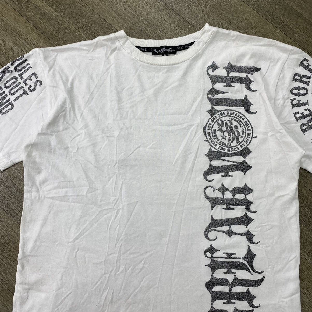 If Six Was Nine 2000s Remak Gear Tribal Poem Skulls Cross Gothic Y2K Tshirt Size US XL / EU 56 / 4 - 20 Thumbnail