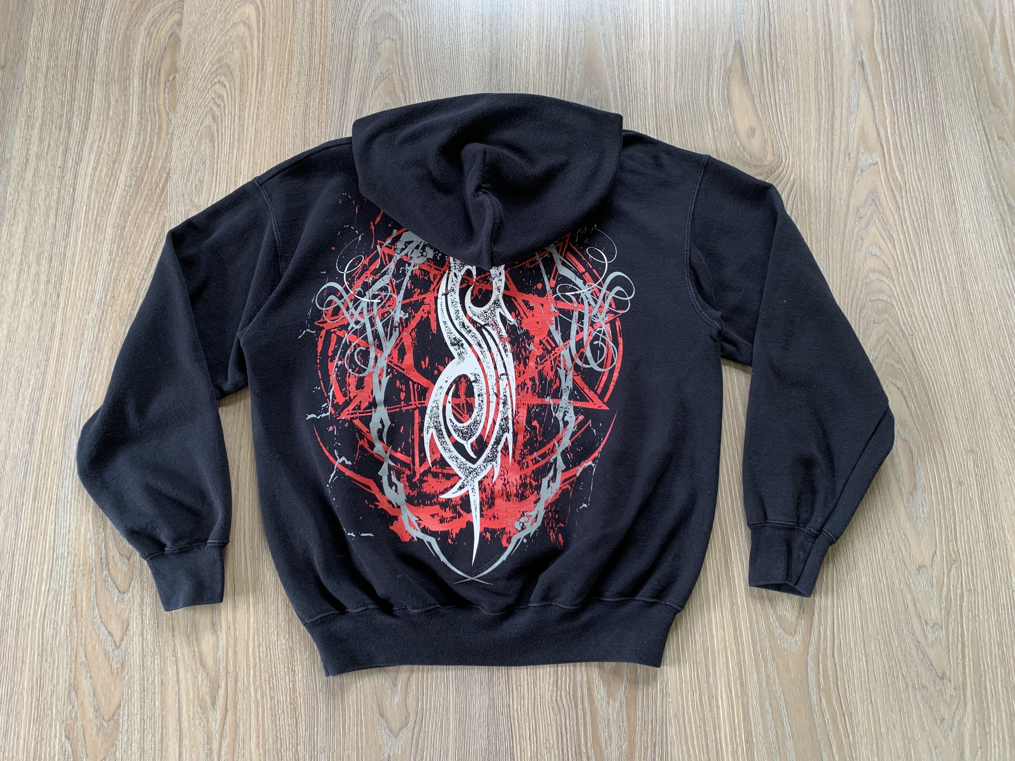 Slipknot × Vintage Slipknot Des Moines 1995 Black Overprint T-Shirt Size US M / EU 48-50 / 2 - 3 Thumbnail
