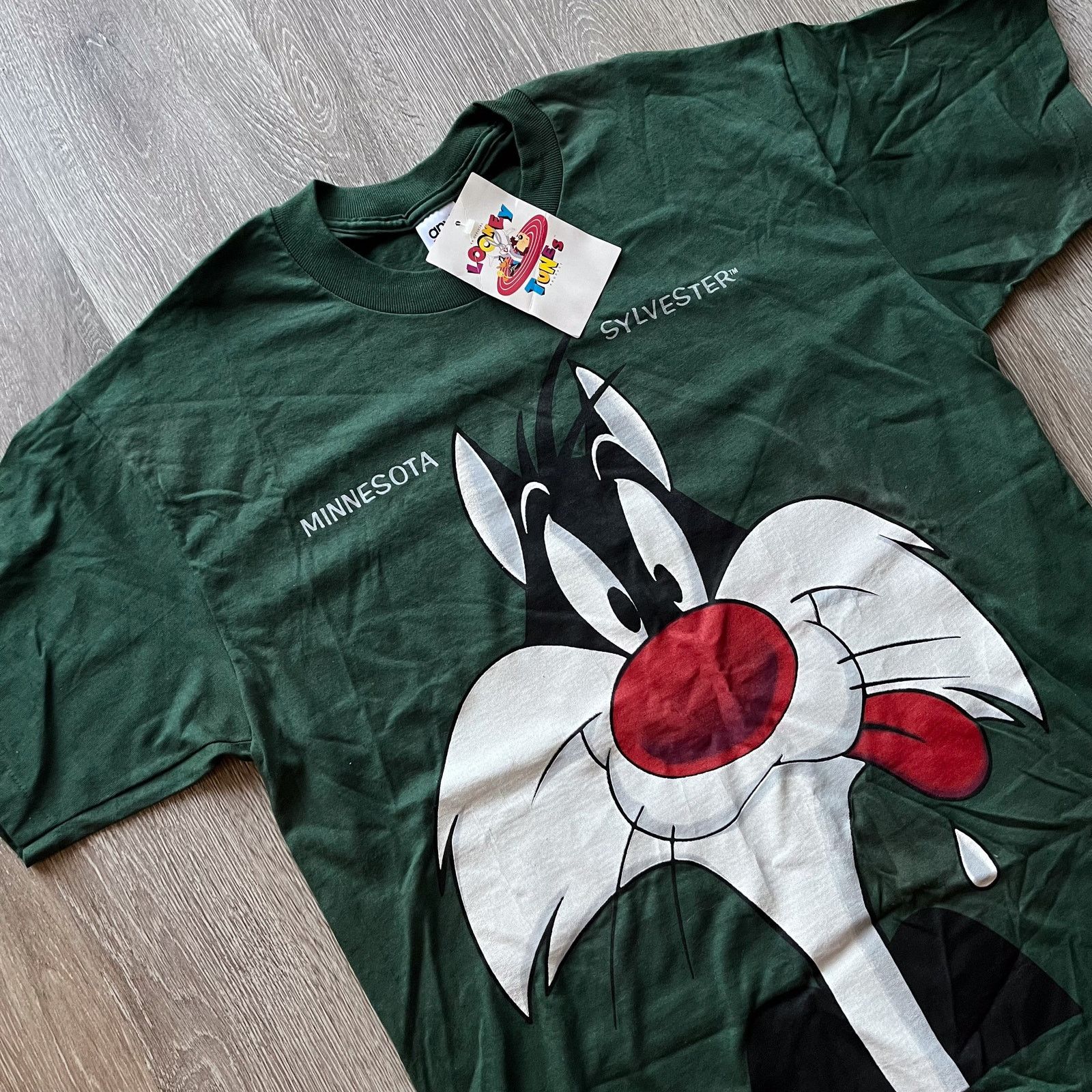 Vintage 90s Sylvester Cat Looney Tunes Cartoon T Shirt Men's Large Size US L / EU 52-54 / 3 - 3 Thumbnail