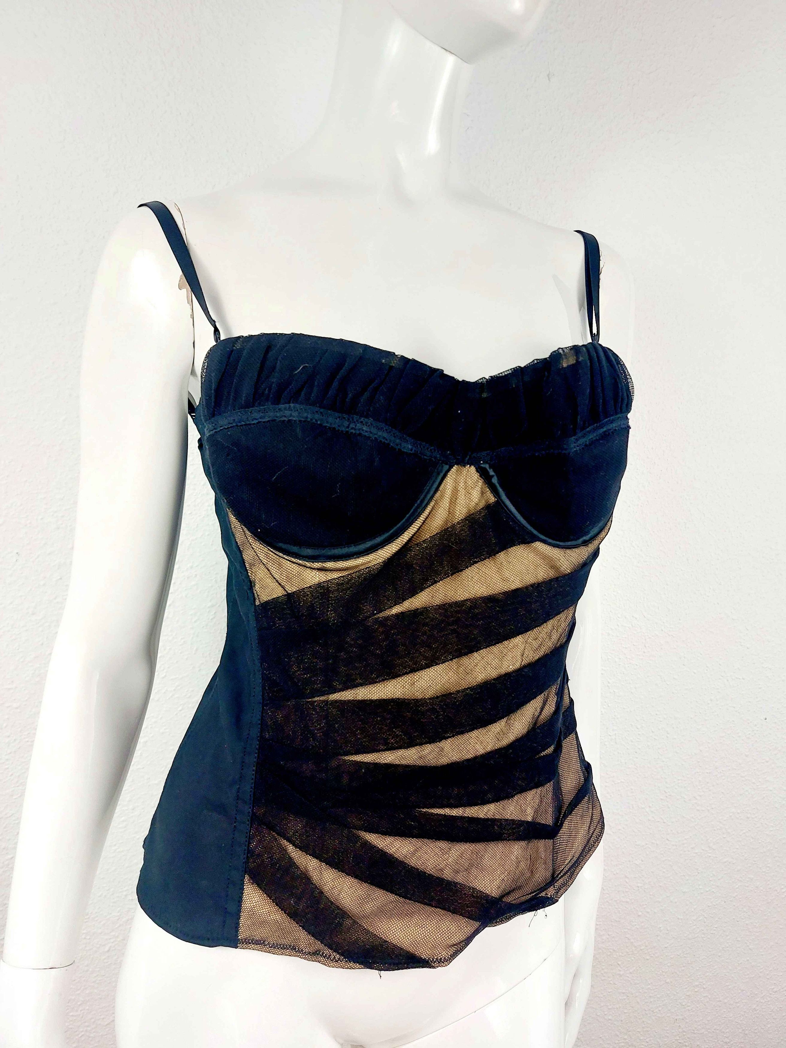 Dolce & Gabbana D&G Dolce & Gabbana Gingham Check Chekered Corset Size L / US 10 / IT 46 - 3 Thumbnail