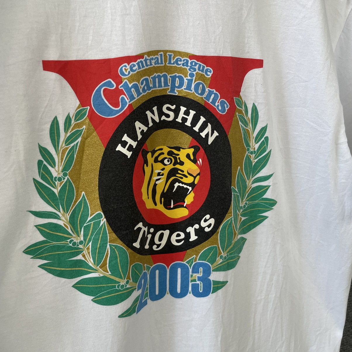 Japanese Brand × MLB × Vintage 2003 Hanshin Tigers Central League Champion Bathing Ape Bape Size US L / EU 52-54 / 3 - 2 Thumbnail