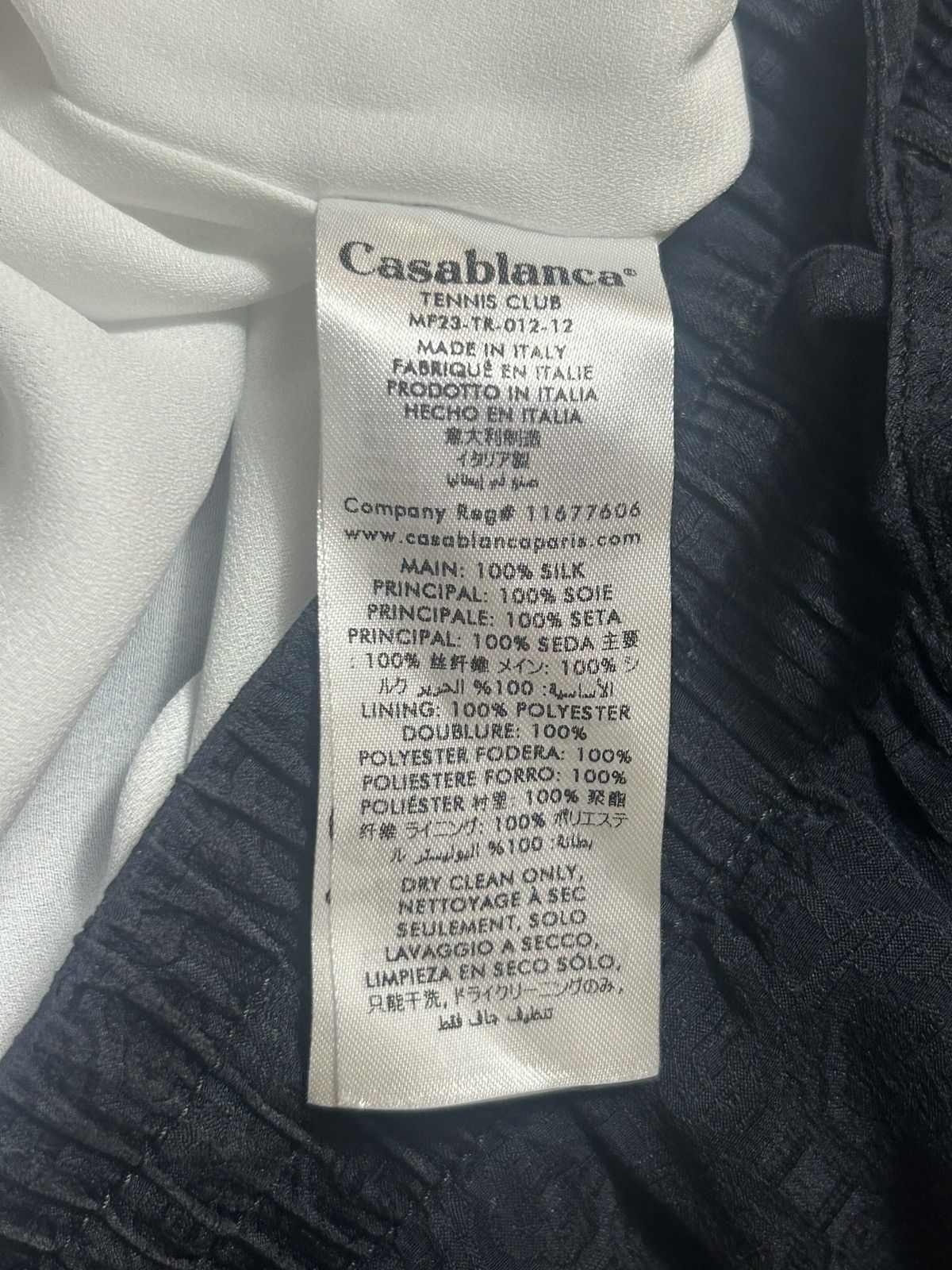 Casablanca Logo Jacquard Silk Shorts Size US 34 / EU 50 - 6 Thumbnail
