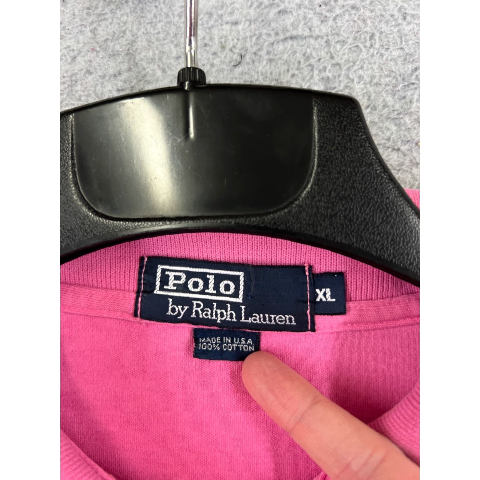 Ralph Lauren VINTAGE Ralph Lauren Polo Shirt Men XL Pink 100% Cotton Jersey USA 80's Polo Shirt Mens Pink USA 80s (Note: ensure not adding new info) Size US XL / EU 56 / 4 - 7 Thumbnail