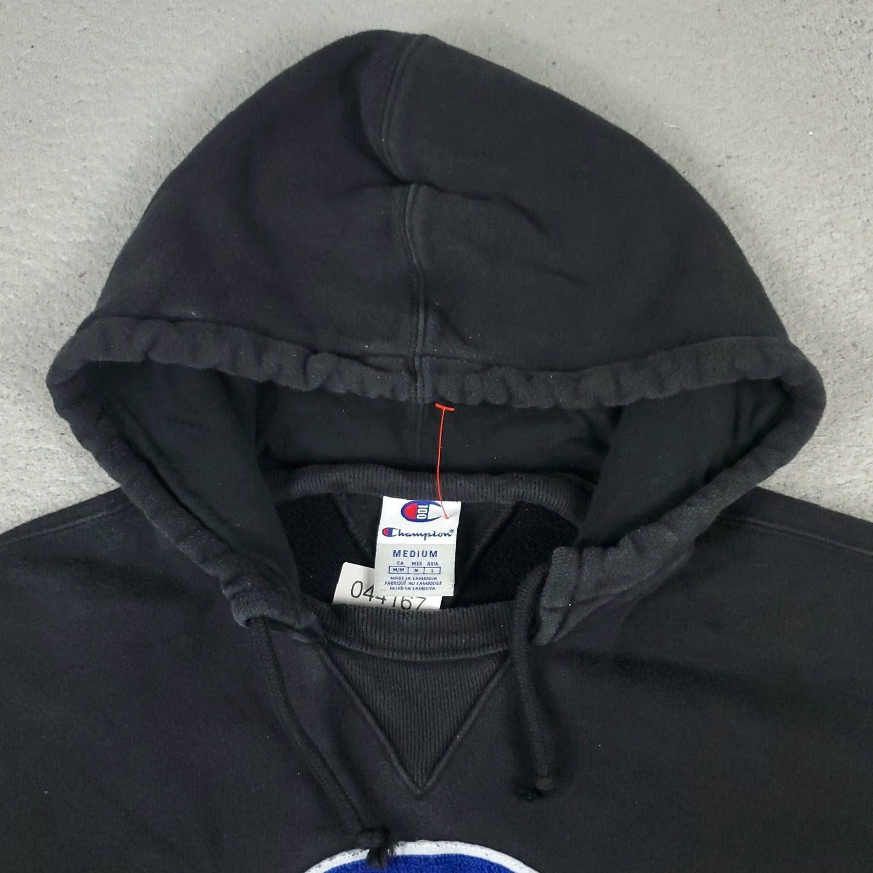 Champion Champion Black Pullover Hoodie Womens Medium Solid Cotton Blend Regular Fit Size M / US 6-8 / IT 42-44 - 3 Thumbnail