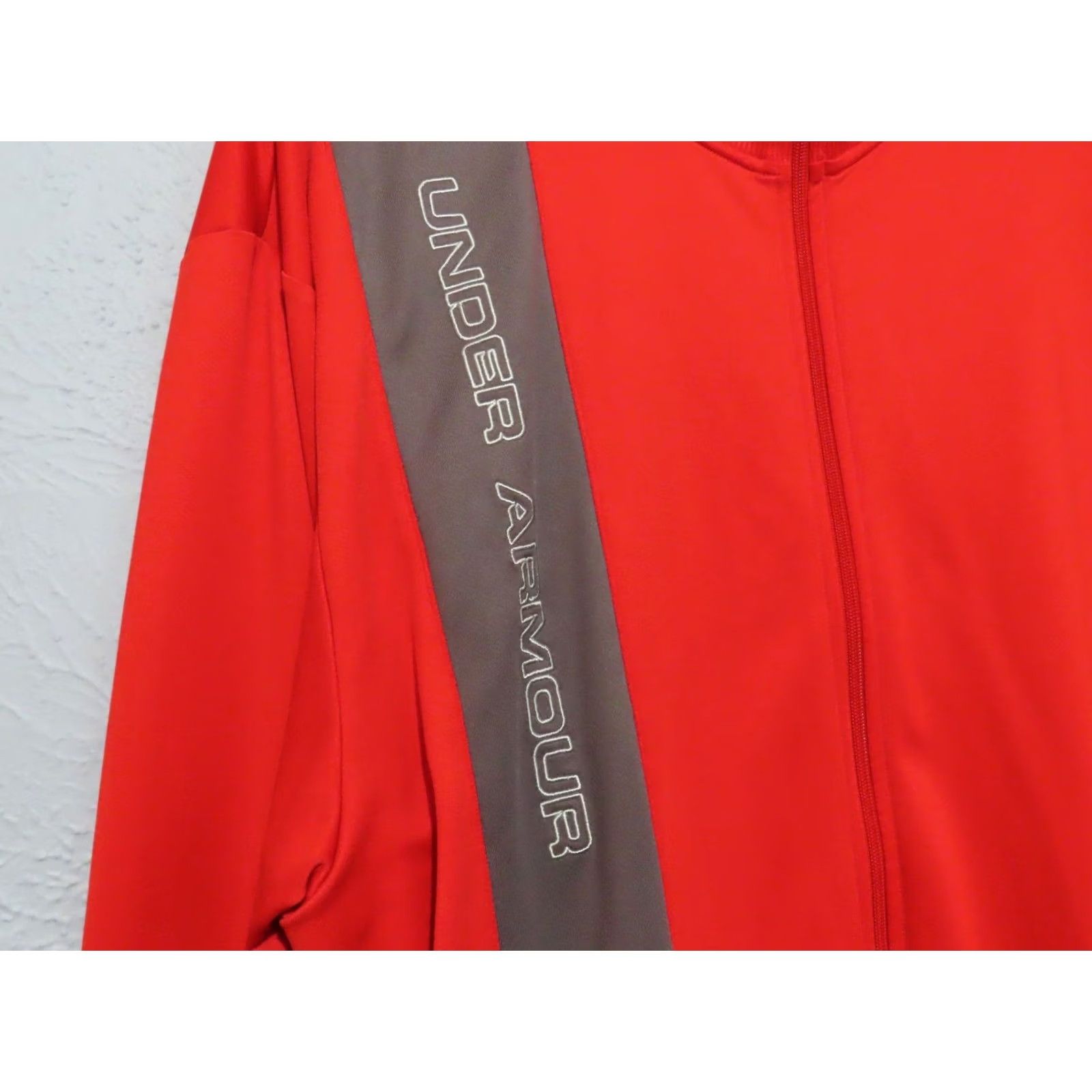 Under Armour Under Armour Jacket Mens XL Red Full Zip Warmup Long Wool? Size US XL / EU 56 / 4 - 6 Thumbnail
