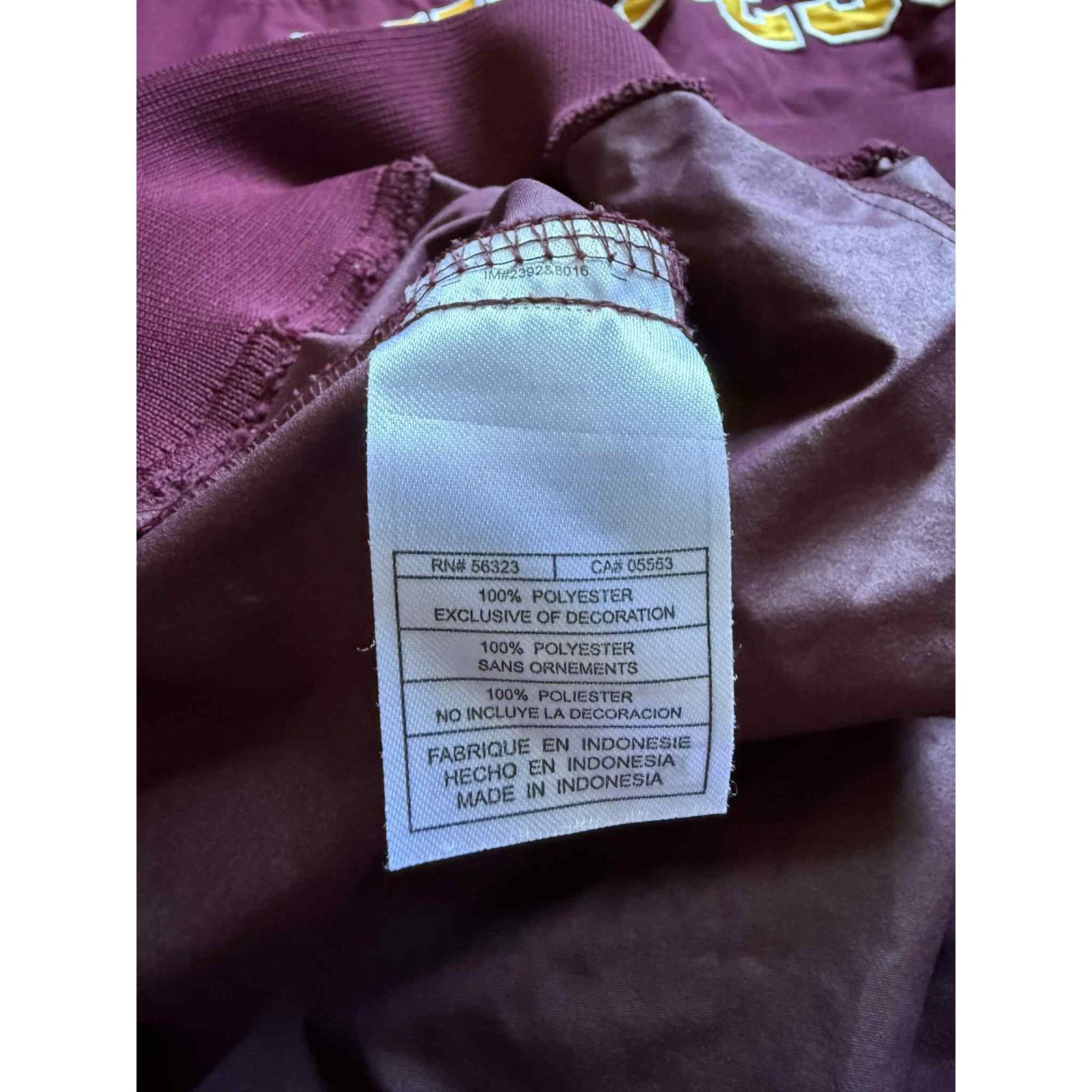 Nike Vintage Nike Minnesota Windbreaker Jacket Burgundy Men's XL Size US XL / EU 56 / 4 - 7 Thumbnail