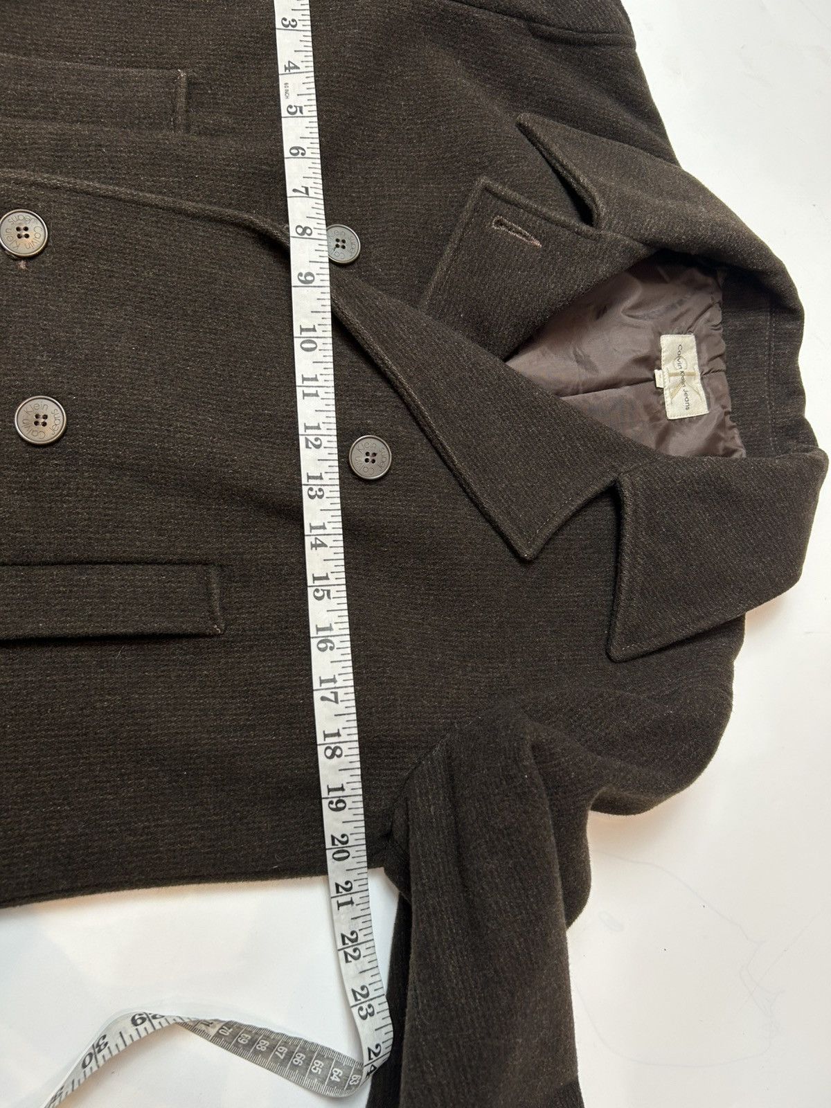 Calvin Klein × Calvin Klein 205W39NYC × Designer CALVIN KLEIN JEANS DOUBLE BREAST BLAZER Size 38L - 4 Thumbnail