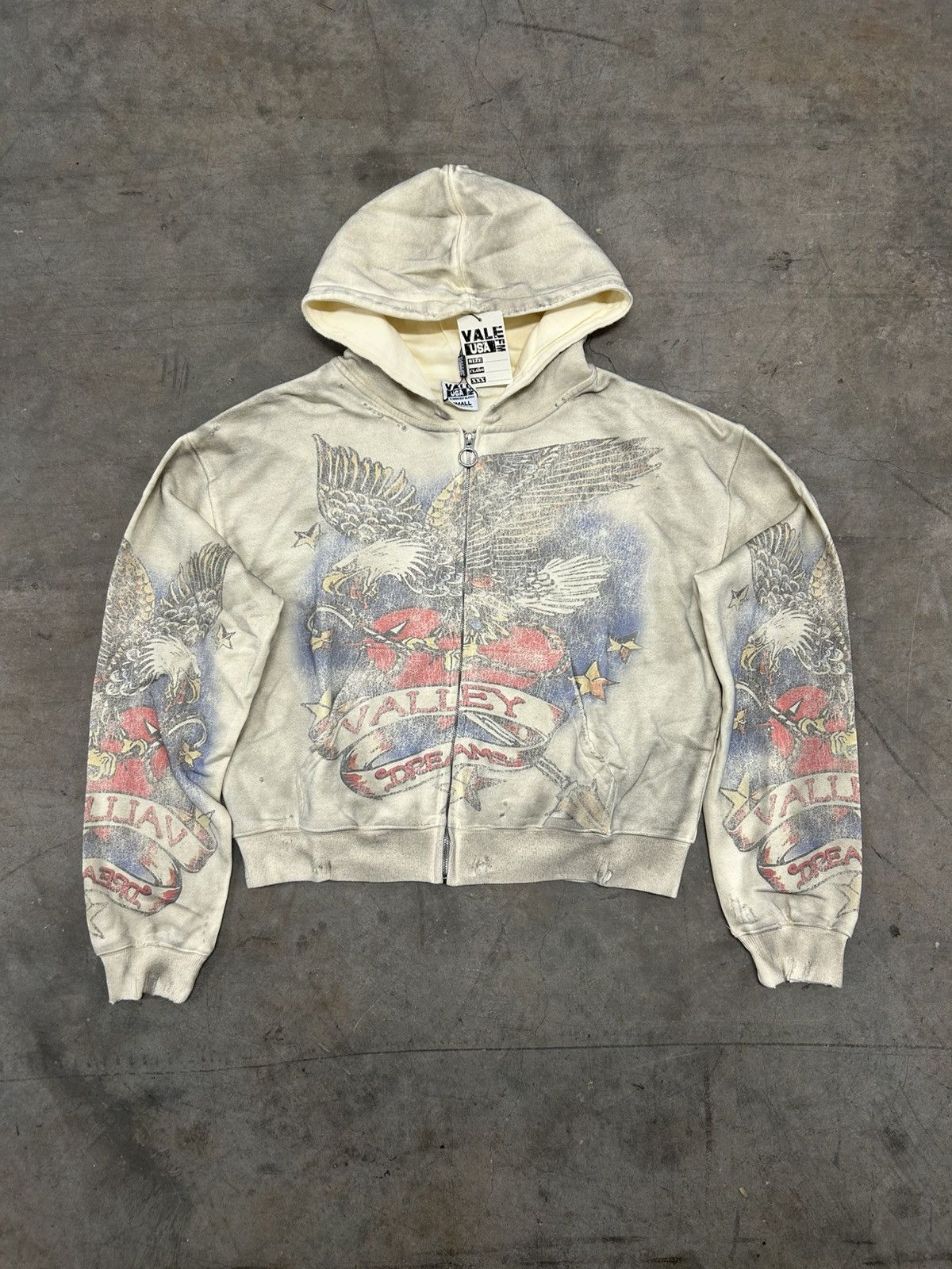 Vale Forever Valley Dreams Cream Nostalgia Zip Up Hoodie