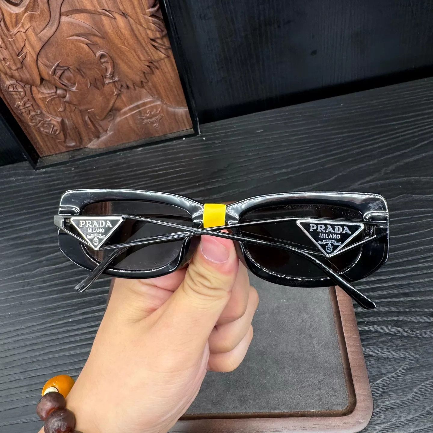 Prada Prada Metal Cut-Out Sunglasses One Size Size ONE SIZE - 5 Thumbnail