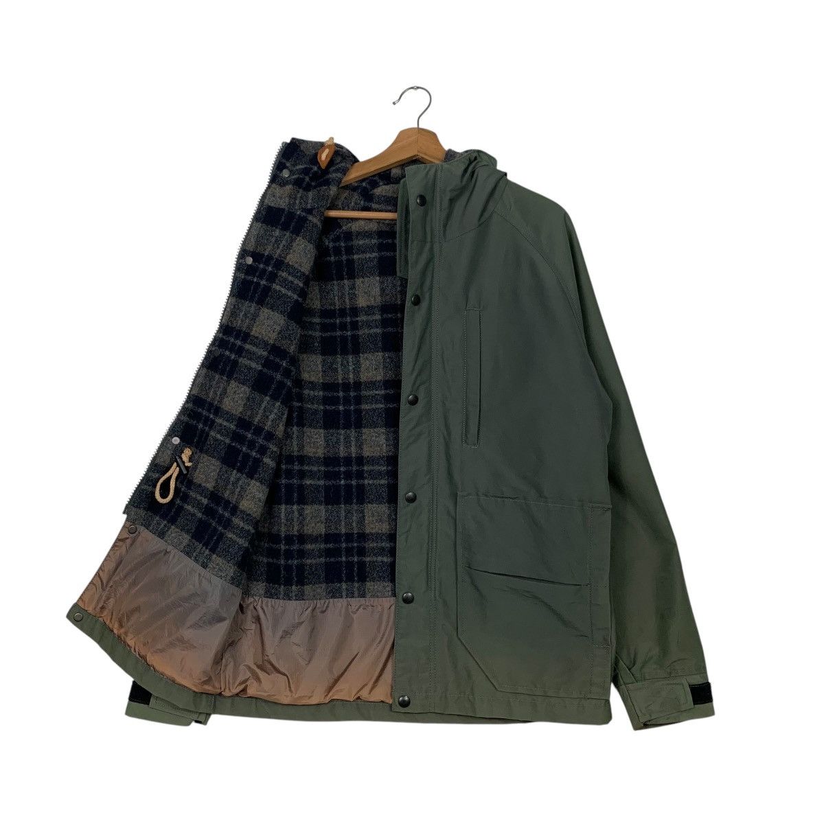 Silas SILAS Checked Fleece Lined Hoodie Jacket #2492-C112 Size US M / EU 48-50 / 2 - 10 Thumbnail