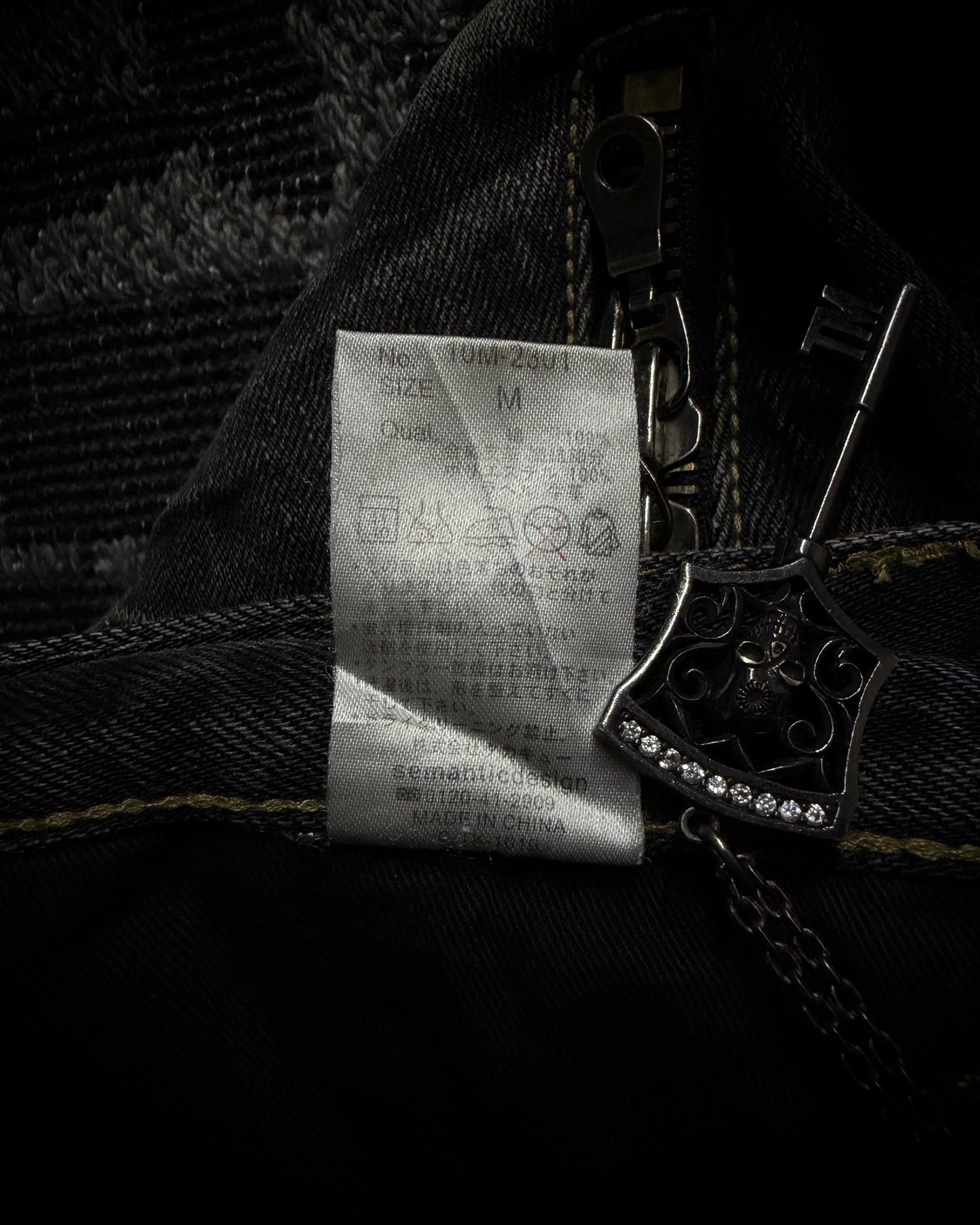 semanticdesign Semantic Design Multi Zip Distressed Bootcut Denim Size US 31 - 12 Thumbnail