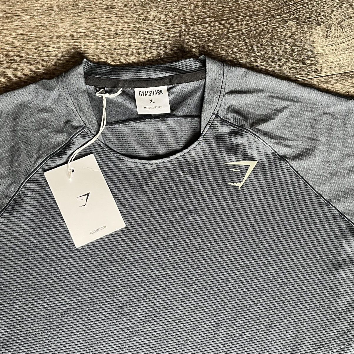 Gymshark New Gymshark Speed T-Shirt Titanium Blue Gym Athletic Wear Size US XL / EU 56 / 4 - 4 Thumbnail