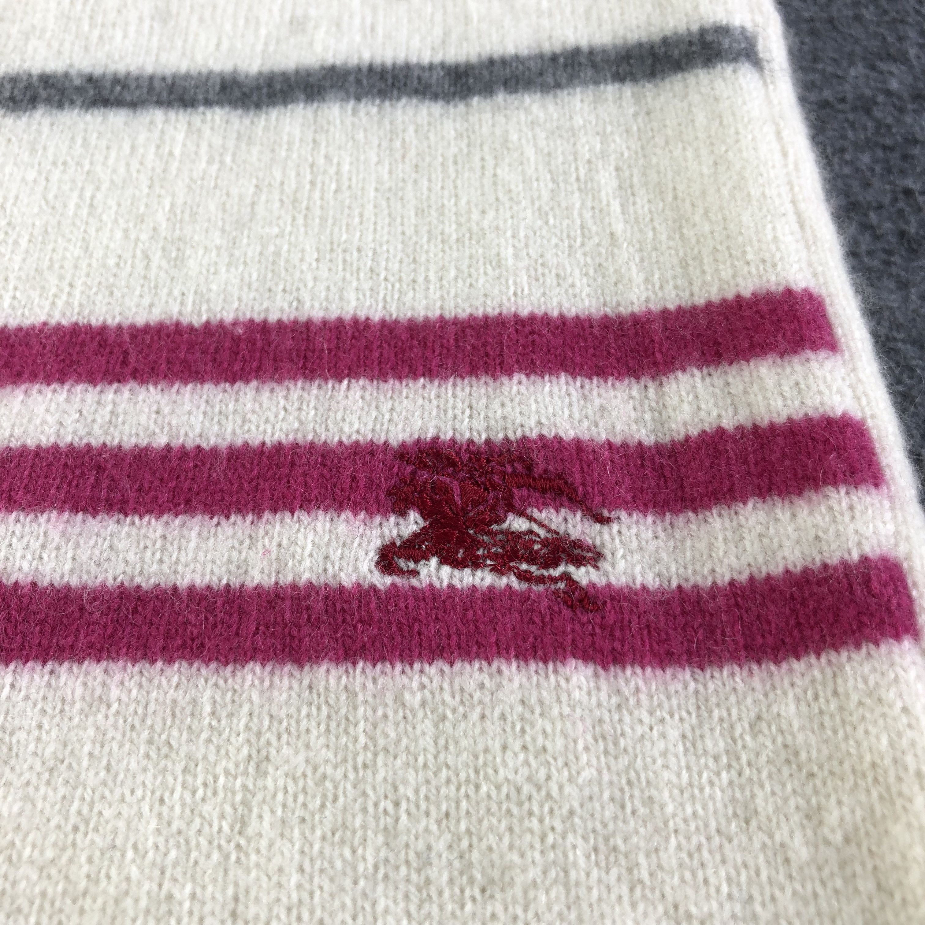 Burberry Burberry Blue Label Wool Scarf Muffler V1757 Size ONE SIZE - 3 Thumbnail