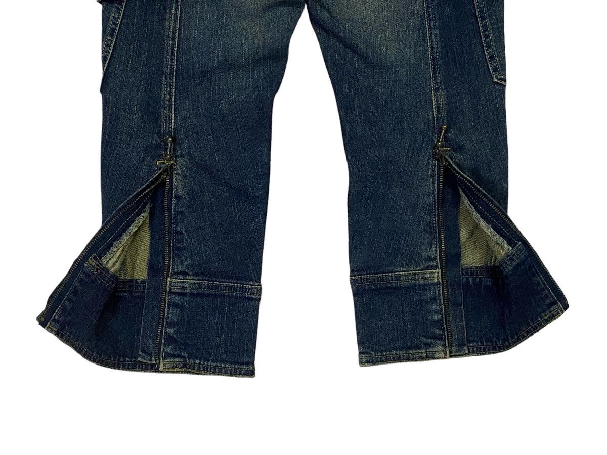 Hysteric Glamour Hysteric Glamour Strechable 3 Quarters Cargo Jeans Size 28" / US 6 / IT 42 - 15 Thumbnail