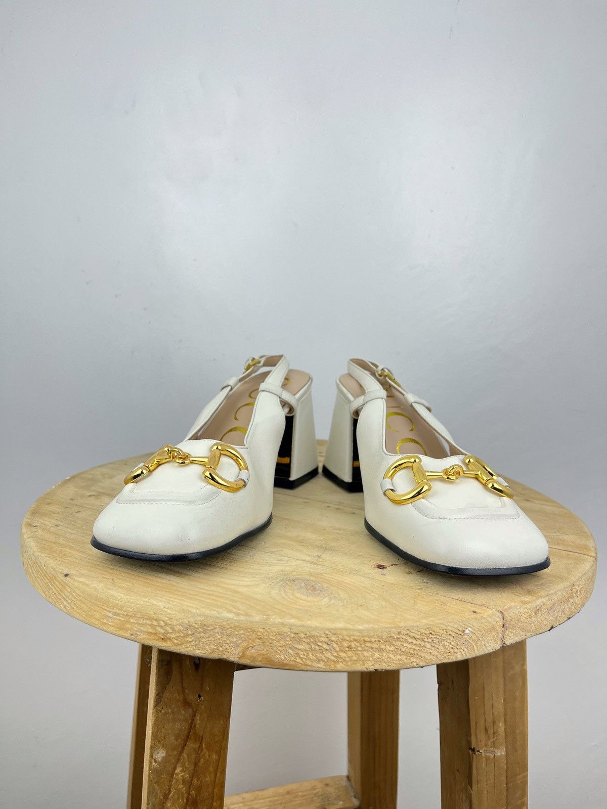 Gucci Horsebit Leather Slingback Pumps Size US 6 / IT 36 - 5 Thumbnail