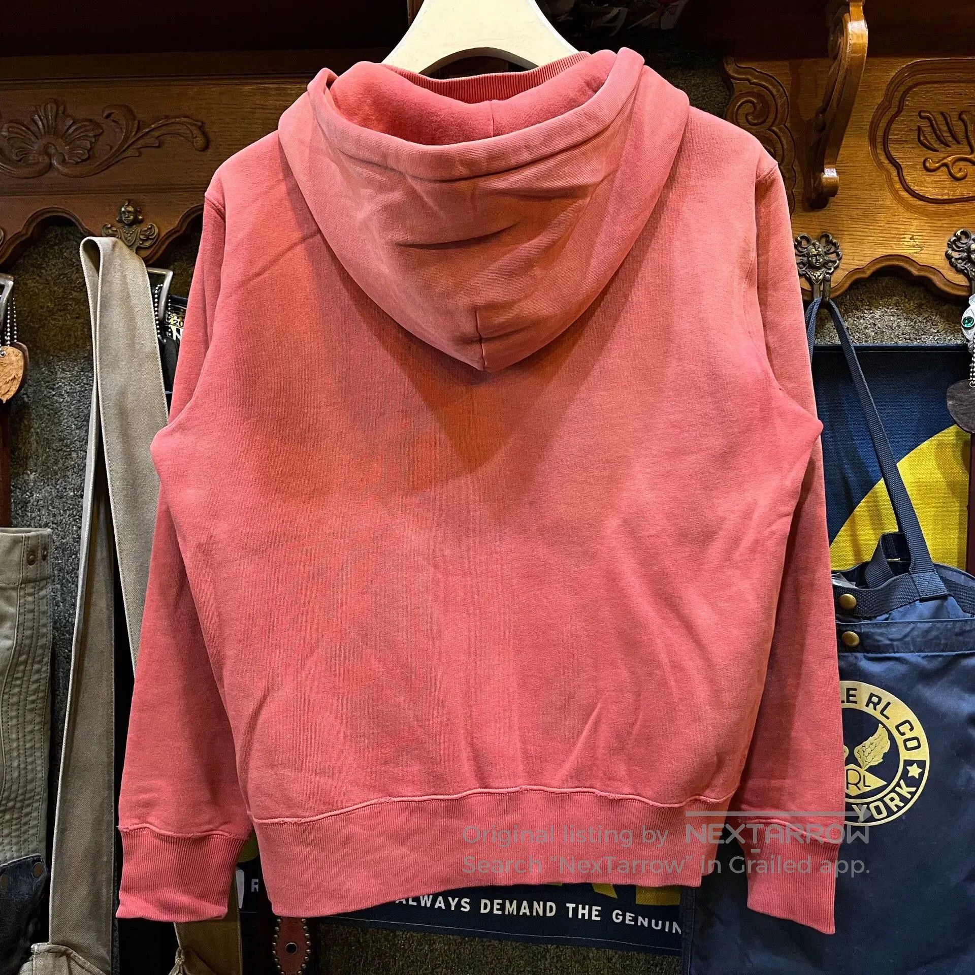 RRL Ralph Lauren vintage rrl washed hoodie with cavalry print. Size US S / EU 44-46 / 1 - 2 Thumbnail