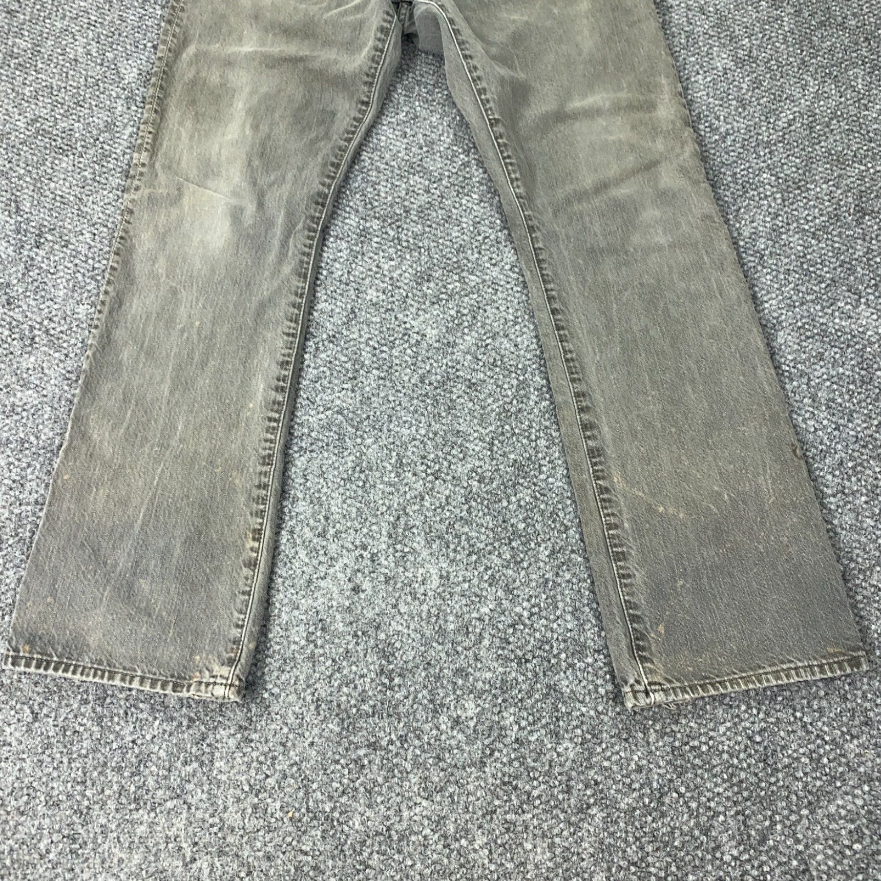Gap GAP 1969 Jeans Mens 32x32 Gray Denim Straight Distressed Size US 32 / EU 48 - 3 Thumbnail