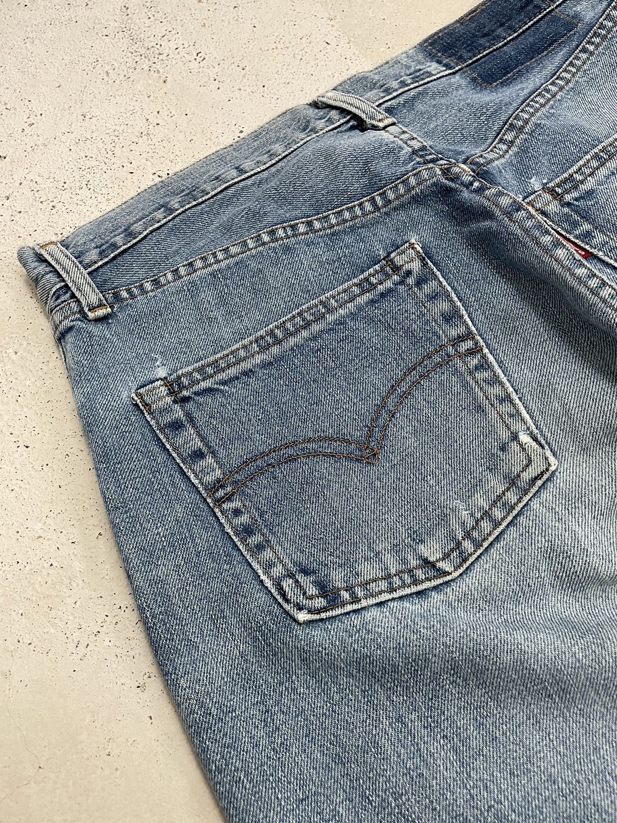 Levi's Vintage 90s Repro Levis 502 Selvedge Redline Big E Size US 30 / EU 46 - 19 Thumbnail