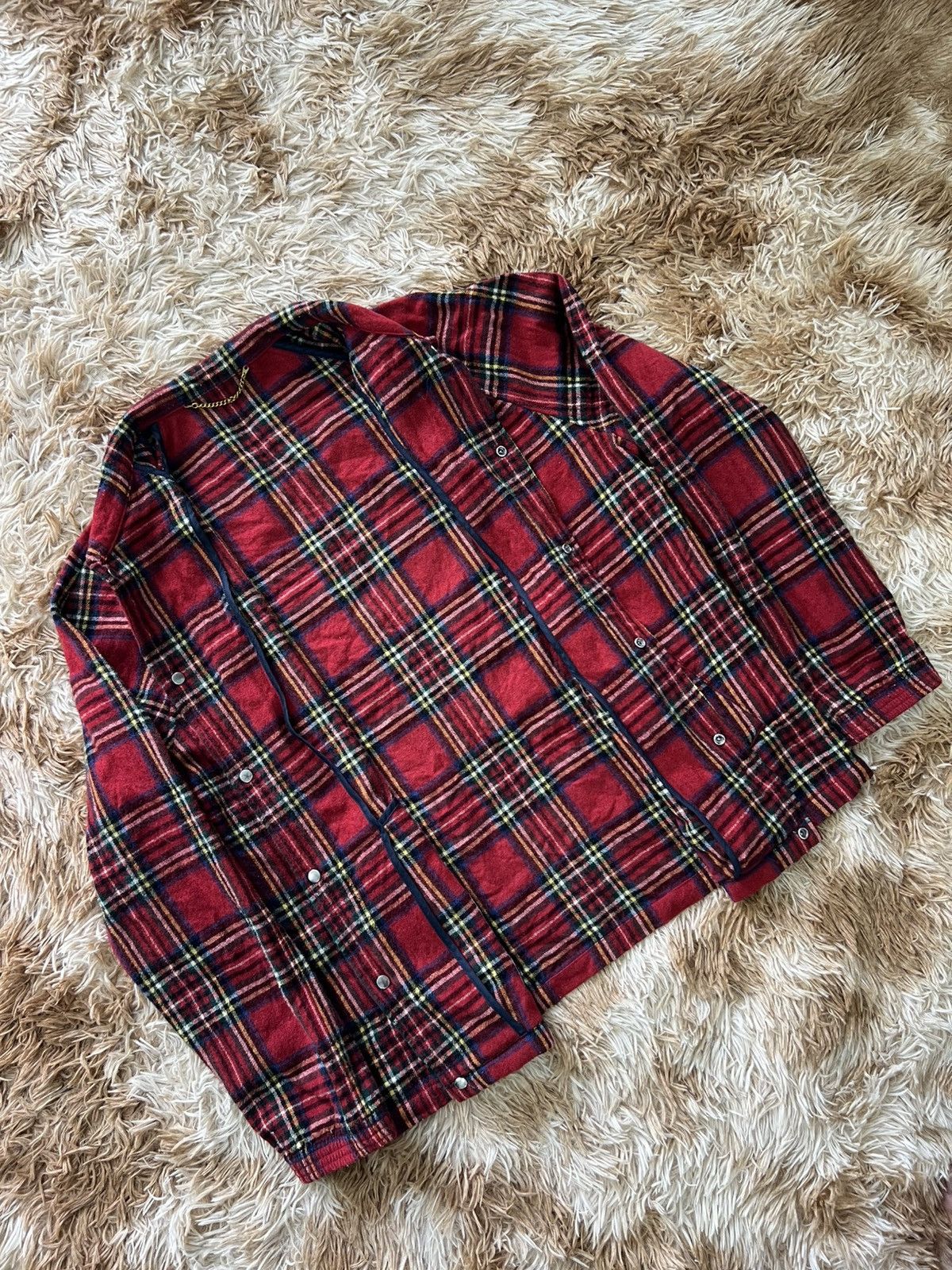 Unused Japan Unused Refinement Garments Wool Flannel Shirt Jacket Size US M / EU 48-50 / 2 - 7 Thumbnail