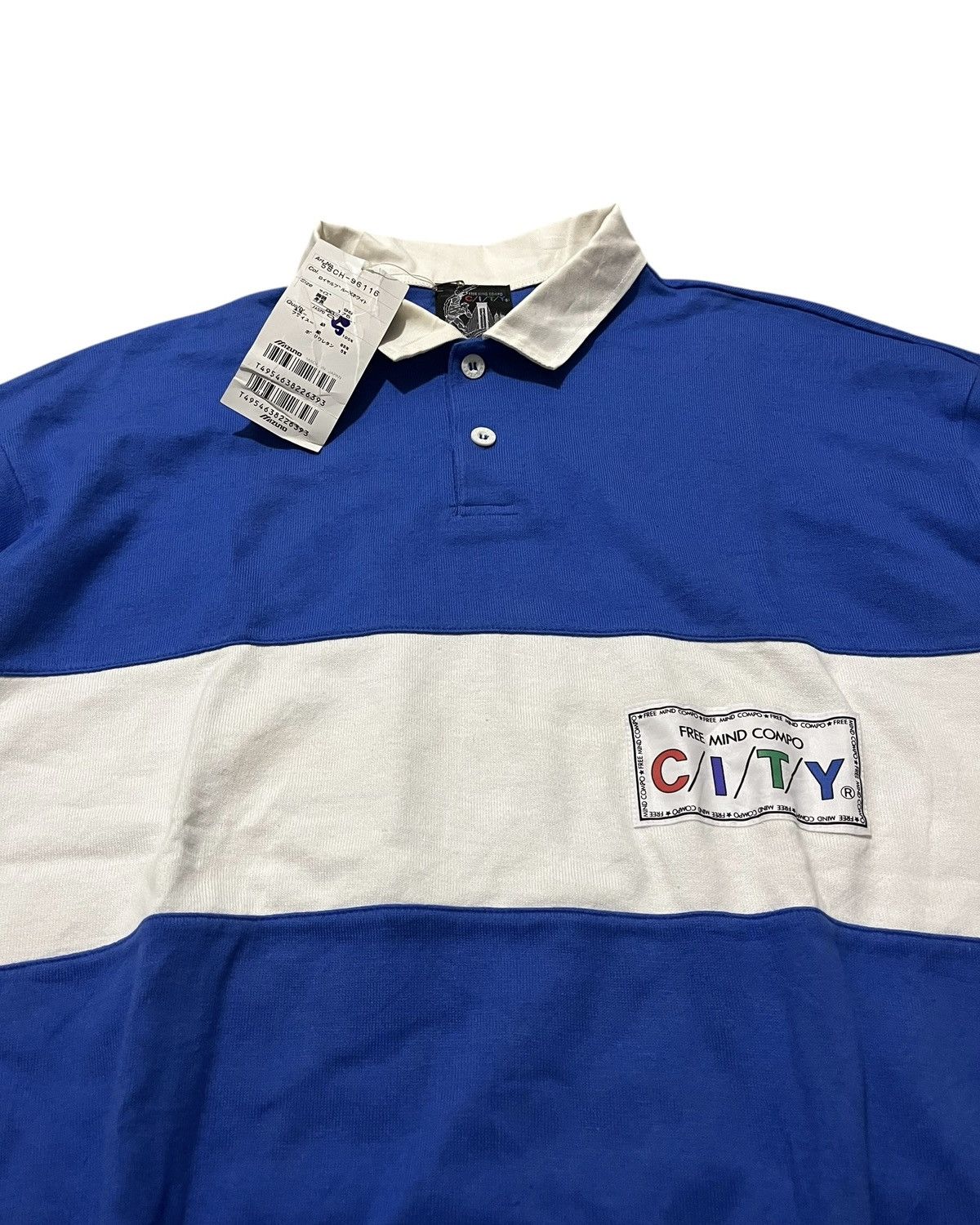 Japanese Brand 1990s FMC CITY by MIZUNO BLOUSON RUGBY SHIRT Size US M / EU 48-50 / 2 - 3 Thumbnail