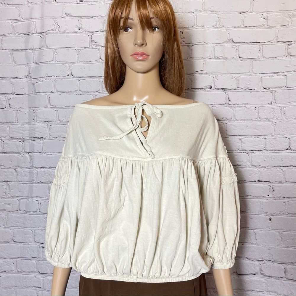 Free People New Free People No Good Alone Cotton Tee Top Size L Size L / US 10 / IT 46 - 2 Thumbnail