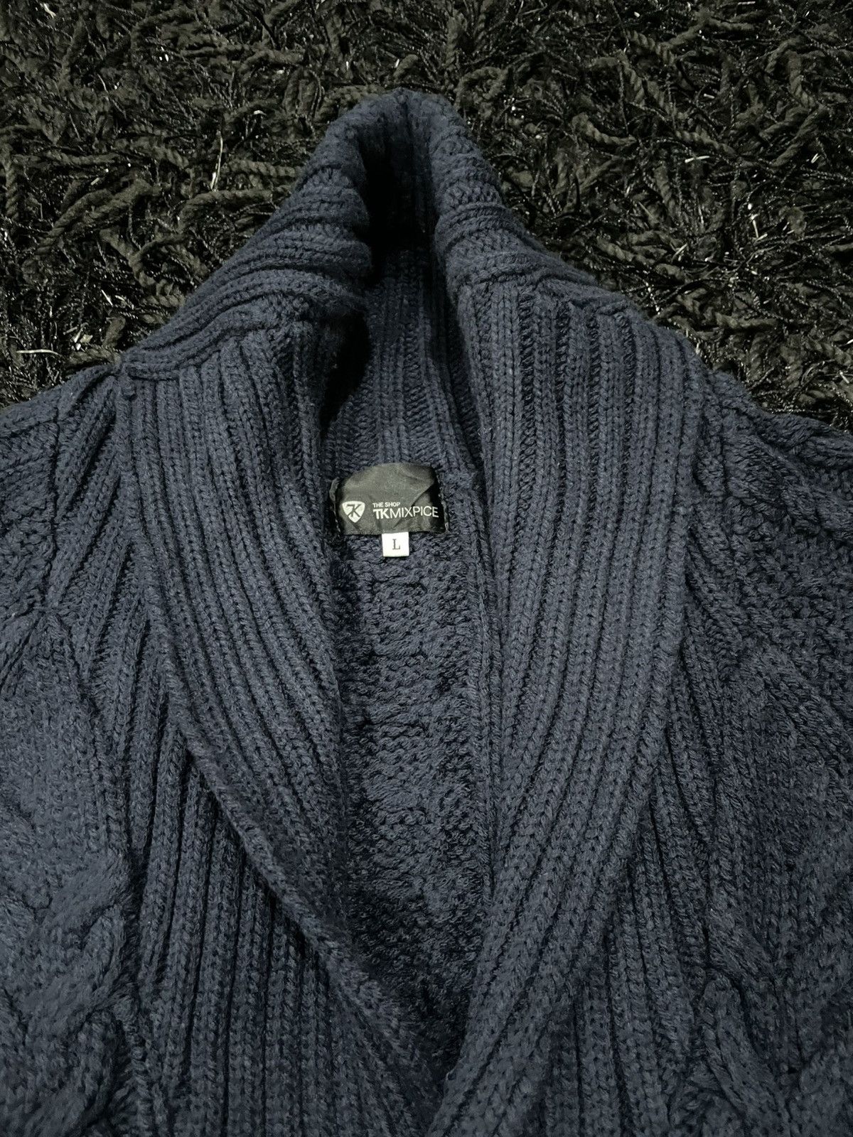 Takeo Kikuchi Japan Designer Takeo Kikuchi Cable Knitwear Cardigan winter Size US L / EU 52-54 / 3 - 5 Thumbnail