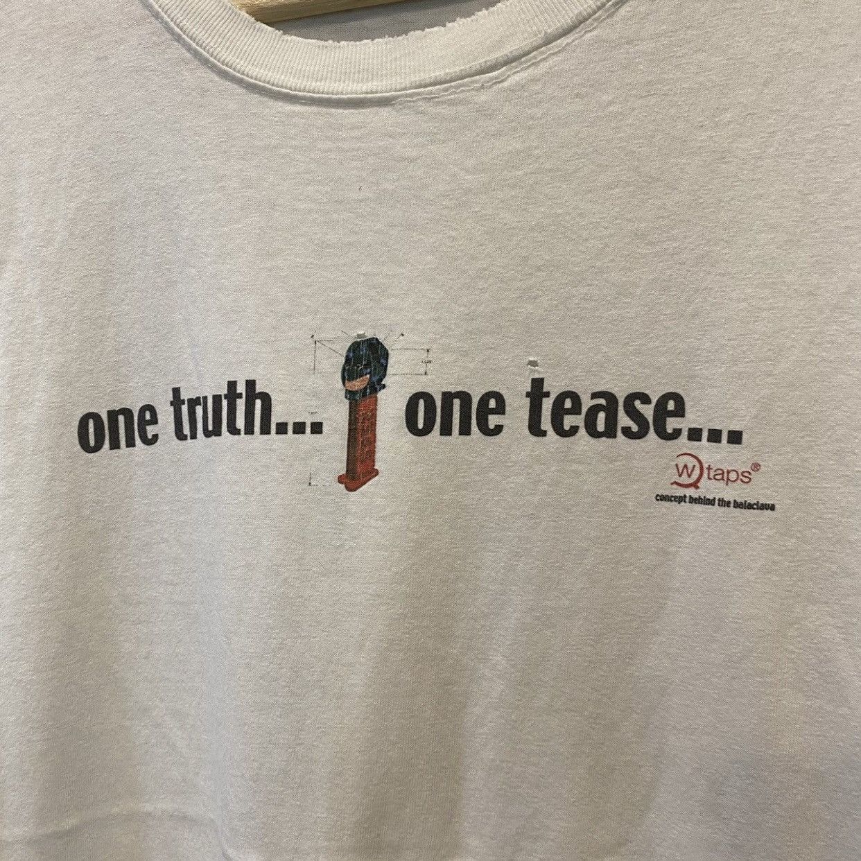 Wtaps WTAPS "one truth... one tease..." Balaclava Graphic T-Shirt Size US L / EU 52-54 / 3 - 5 Thumbnail