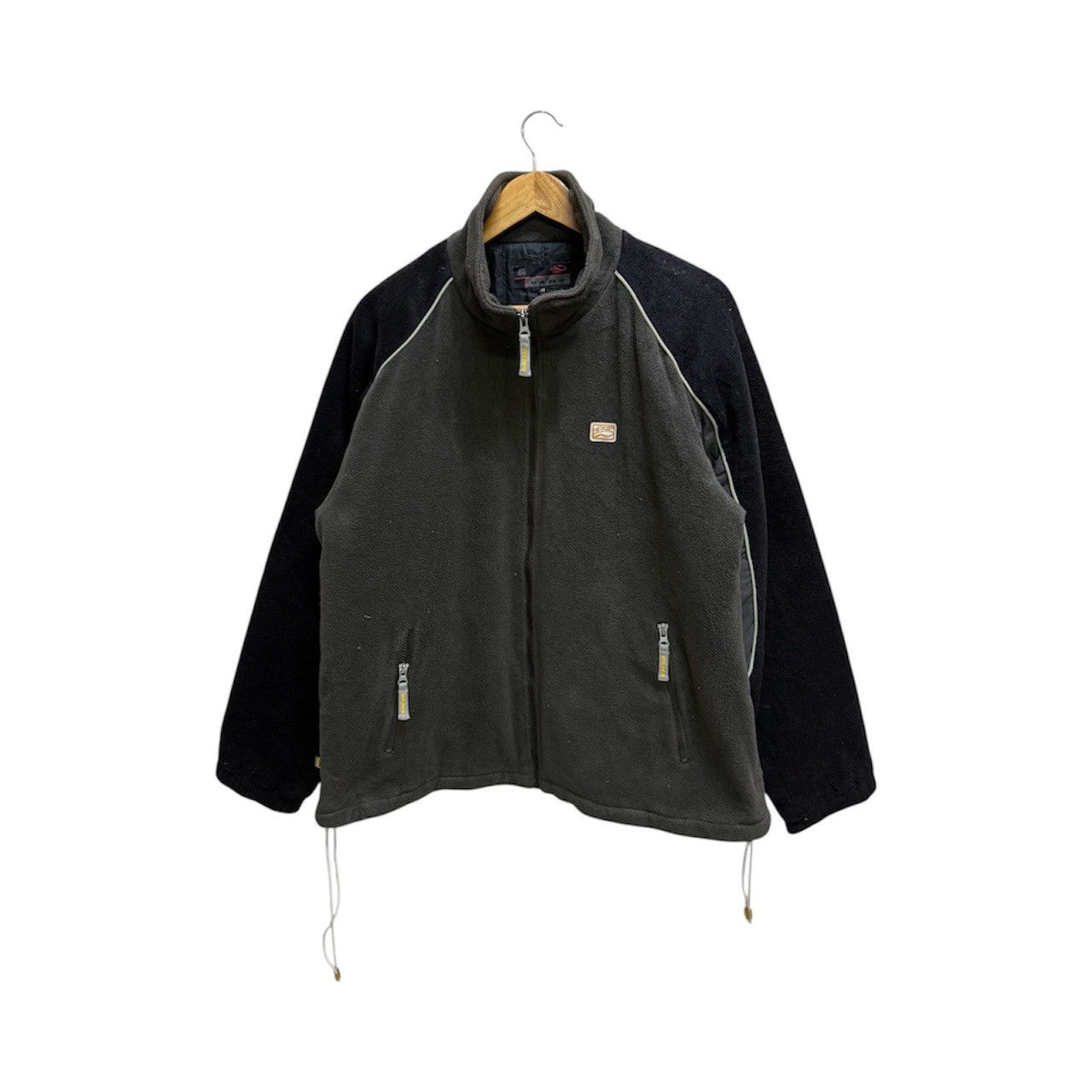 Vans Vintage Vans Small Logo Fleece Quilted Lined Zip up Sweater Size US L / EU 52-54 / 3 - 1 Thumbnail