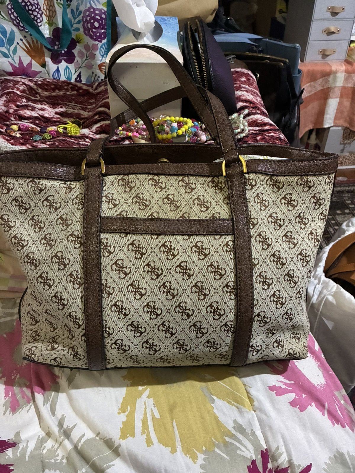 Guess Guess material monogram tote bag Size ONE SIZE - 2 Thumbnail