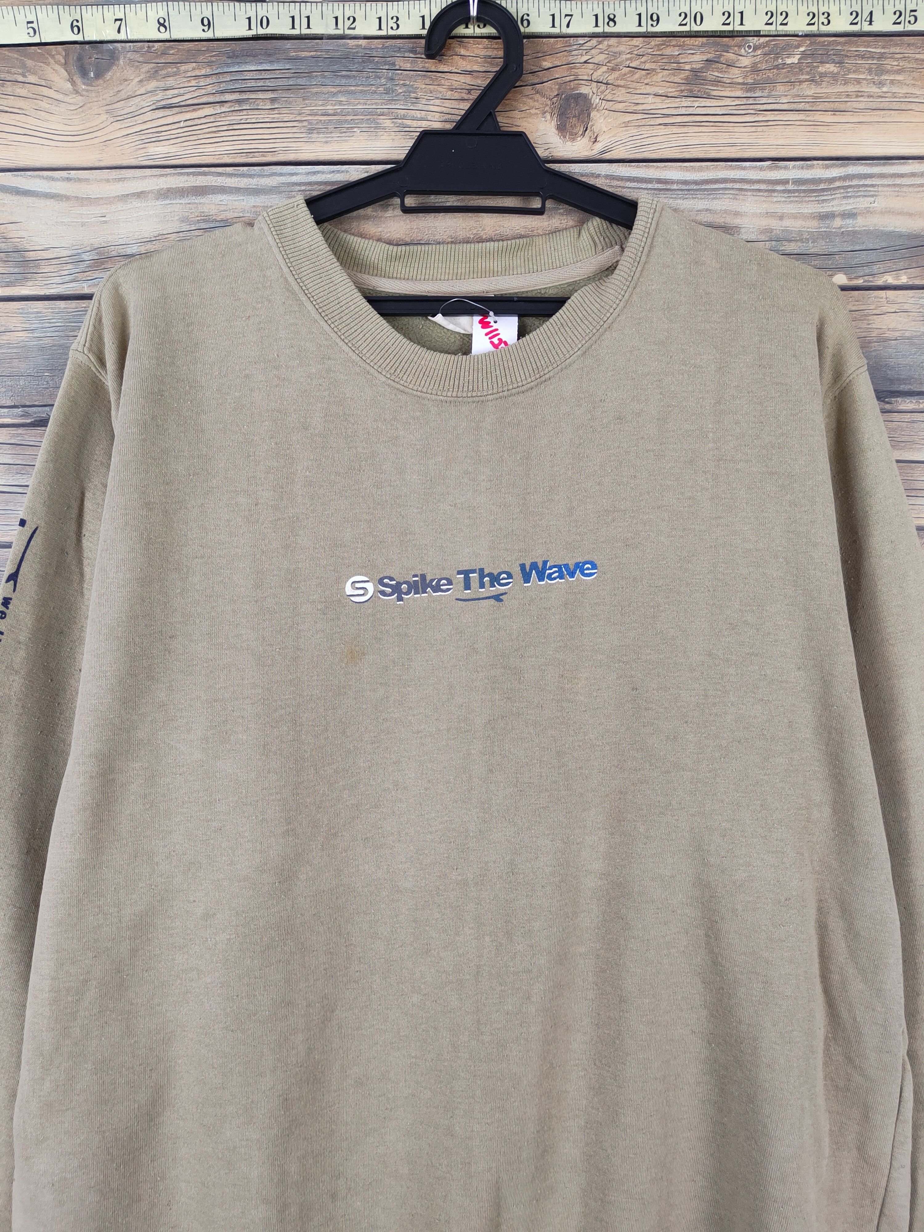 Japanese Brand × Vintage Modern Label long board Light Olive Sweatshirts #W1127 Size US L / EU 52-54 / 3 - 3 Thumbnail