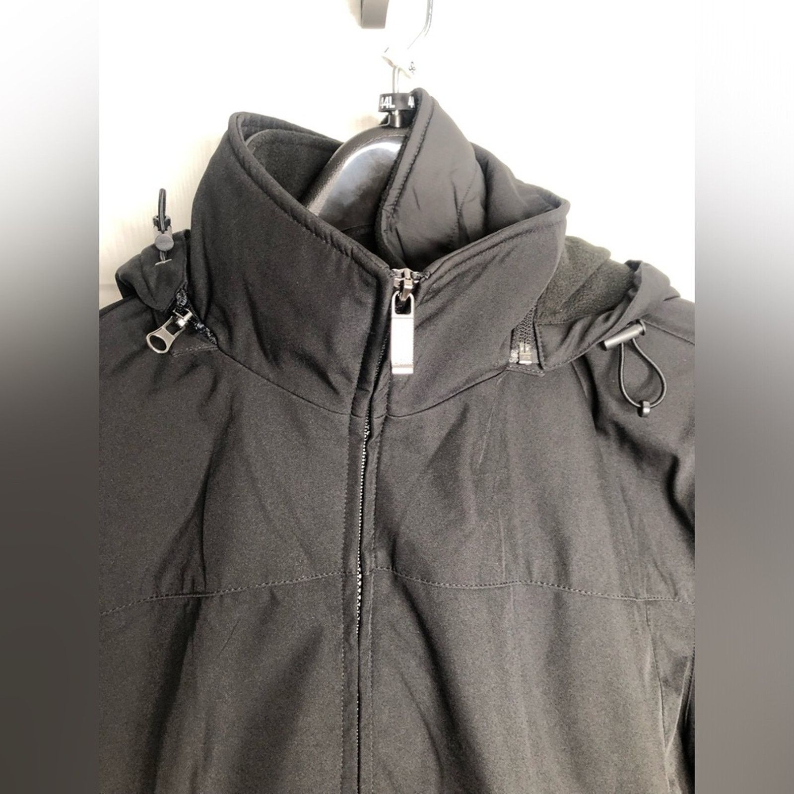 Weatherproof WEATHERPROOF Men’s Medium Black Hooded Double Zip Parka Size US M / EU 48-50 / 2 - 9 Thumbnail