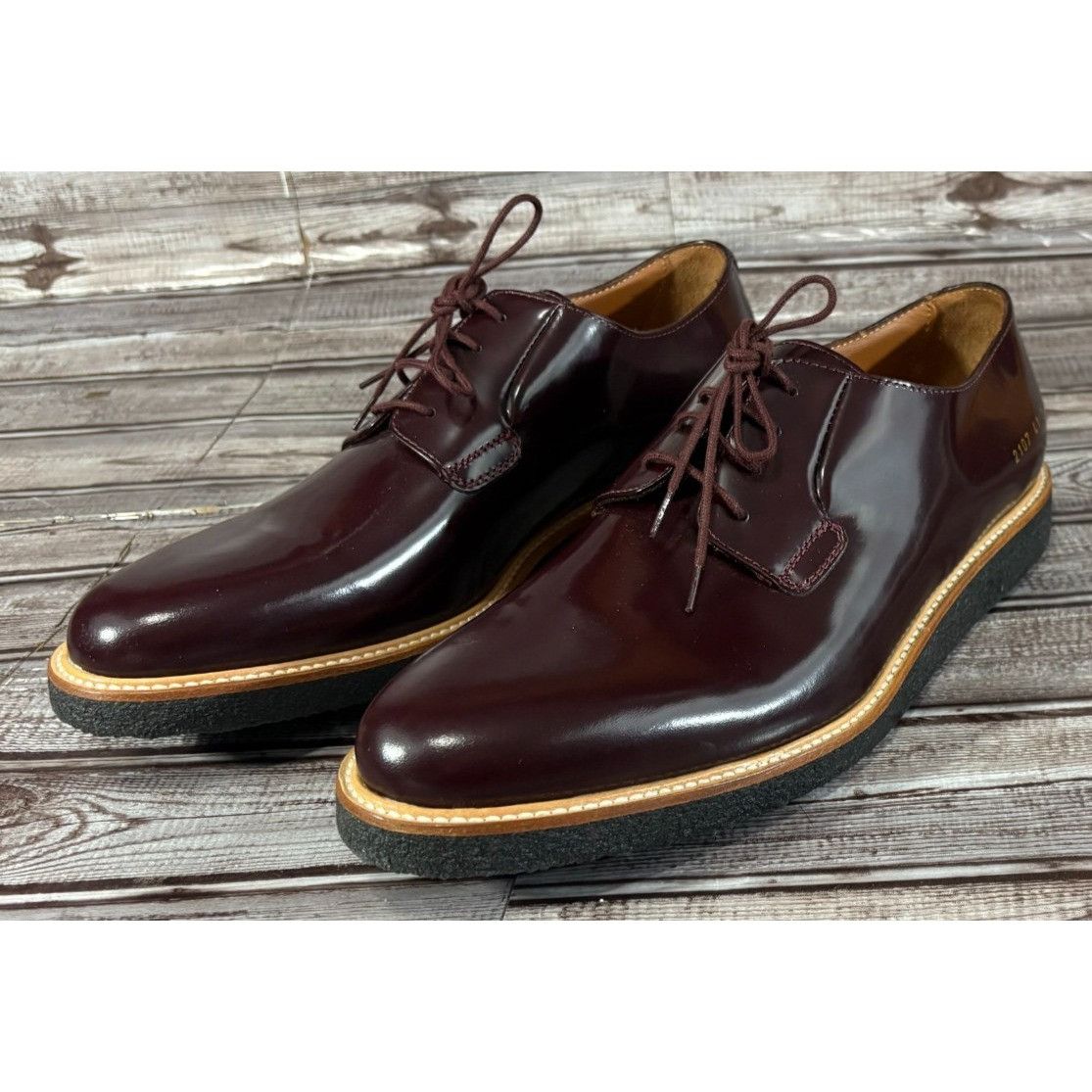 Common Projects Common Projects Derby Polished Leather Loafers shoes Sz 41 c Size US 8 / EU 41 - 2 Thumbnail