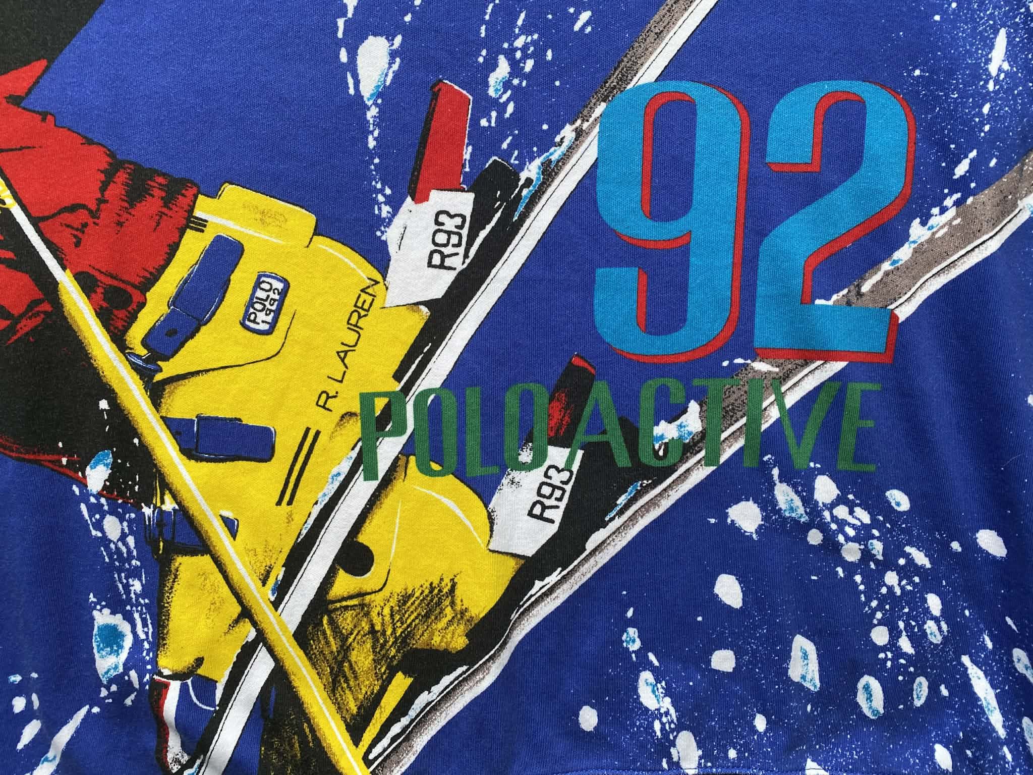 Polo Ralph Lauren Polo Ralph Lauren 1992 Ski Graphic Blend Sweatshirt Size US L / EU 52-54 / 3 - 4 Thumbnail