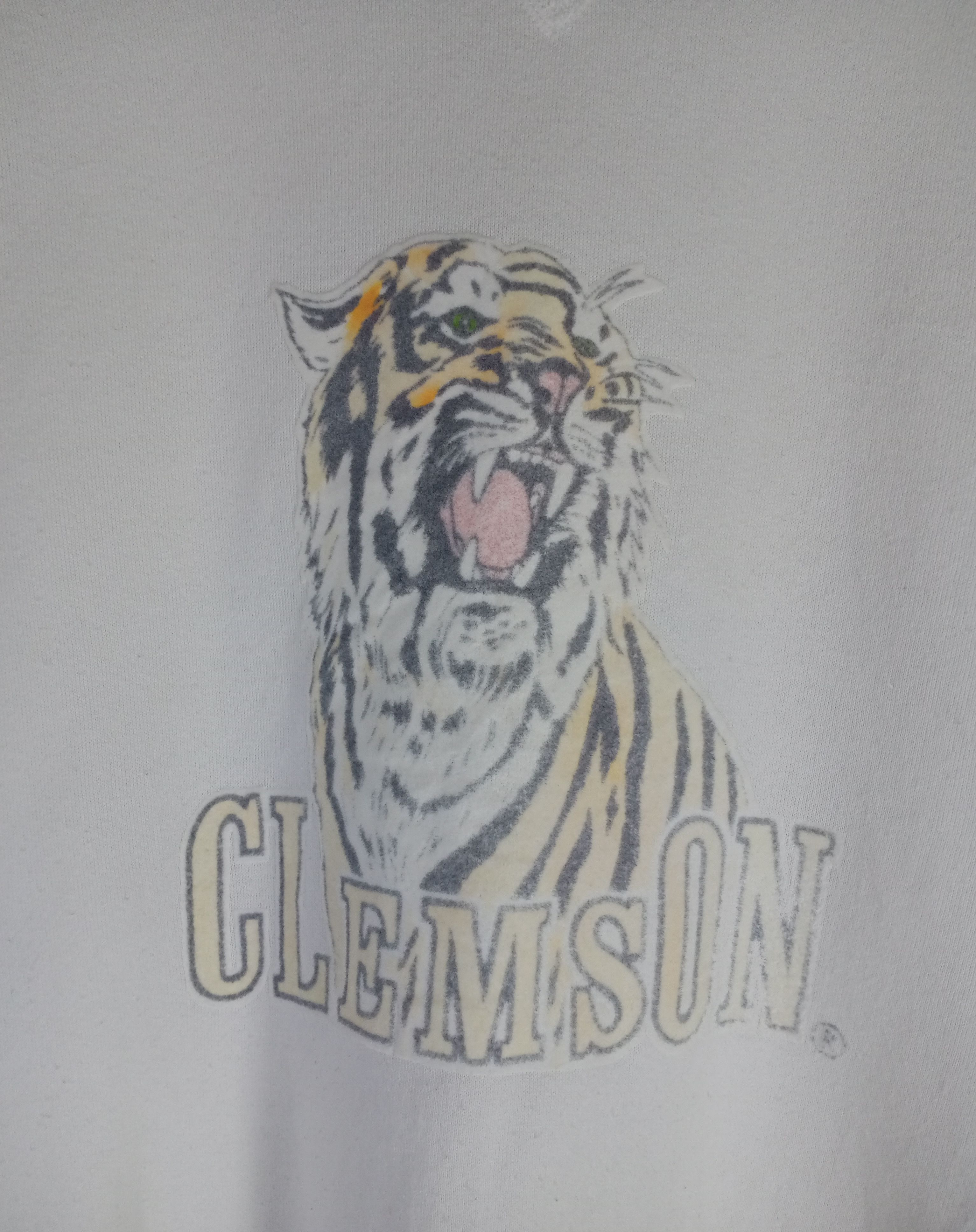 Russell Athletic Rare Vintage 80s Clemson University Sweatshirt Size US L / EU 52-54 / 3 - 3 Thumbnail