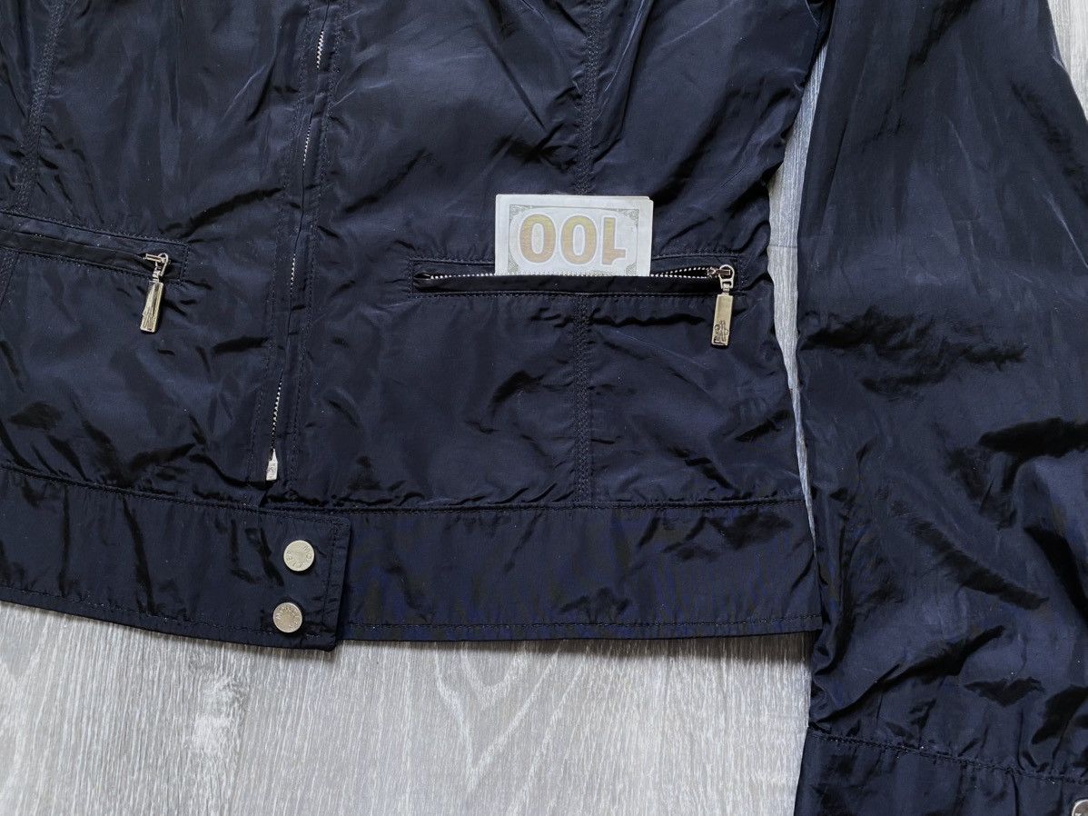 Moncler Womens Moncler Black Nylon Shimmer Lightweight Jacket Blazer Size XS / US 0-2 / IT 36-38 - 14 Thumbnail