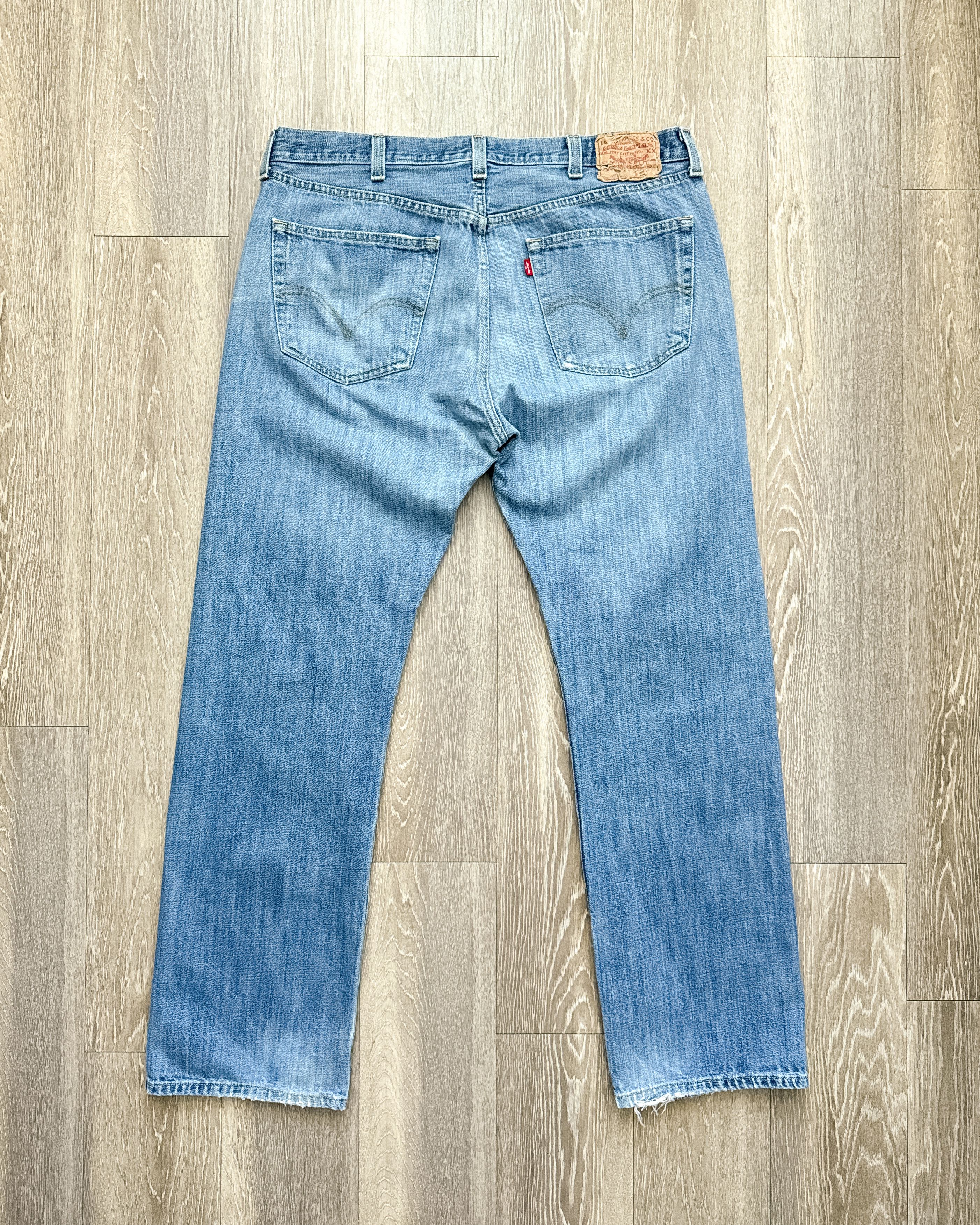 Levi's Vintage 2000s Levi's 501 Jeans Faded Distressed Men's 38 Size US 38 / EU 54 - 6 Thumbnail