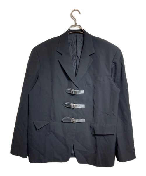 Yohji Yamamoto Yohji Yamamoto pour homme belt detail tailored jacket Size US L / EU 52-54 / 3 - 1 Thumbnail