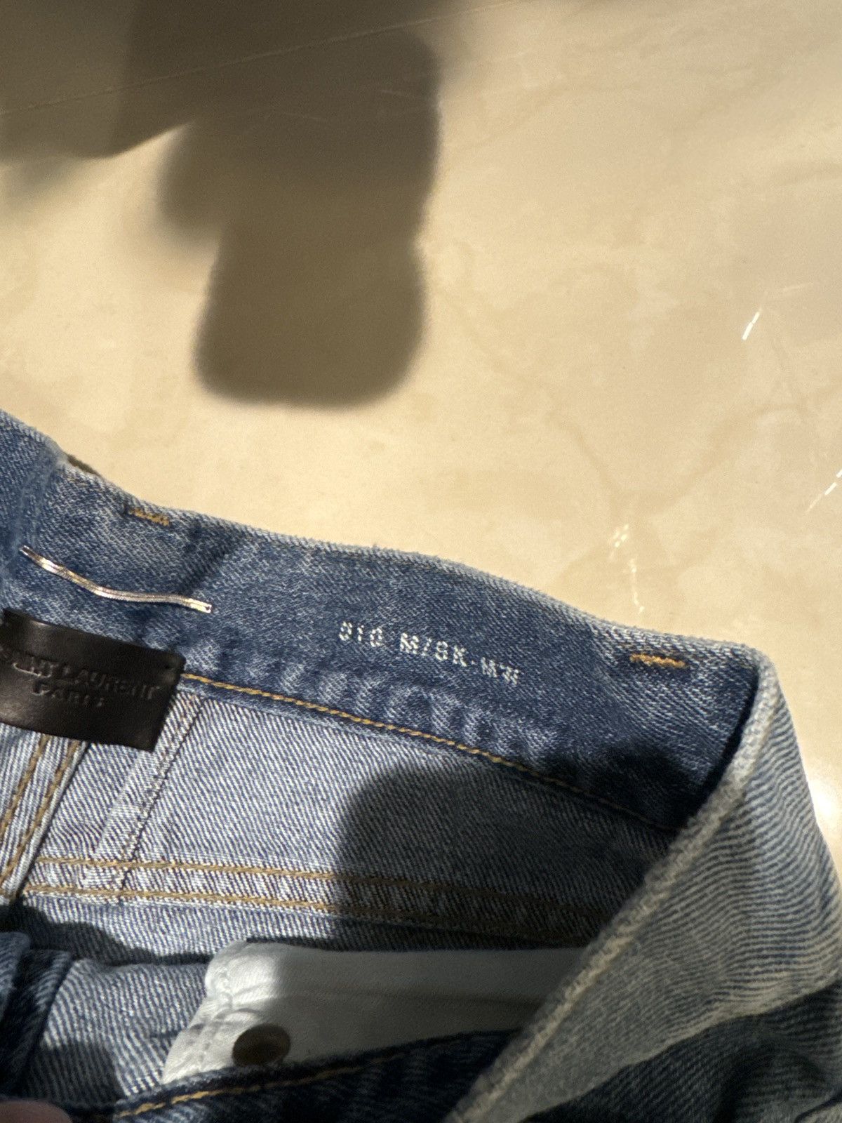 Saint Laurent Paris o1rshd1 Q:4 / D10 Denim Jeans in Blue Size US 30 / EU 46 - 11 Thumbnail