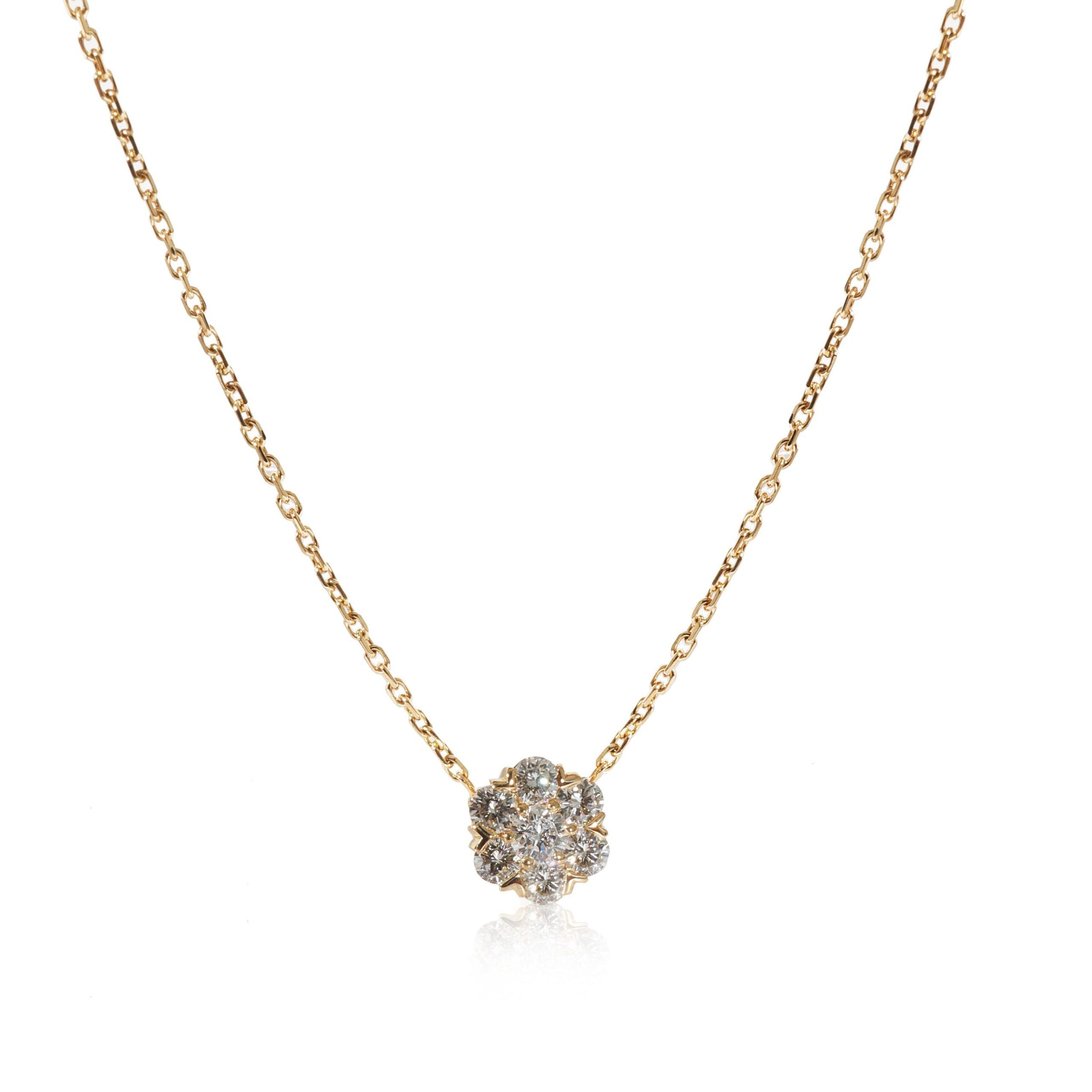 Van Cleef & Arpels Fleurette Pendant in 18k Yellow Gold 0.5 CTW