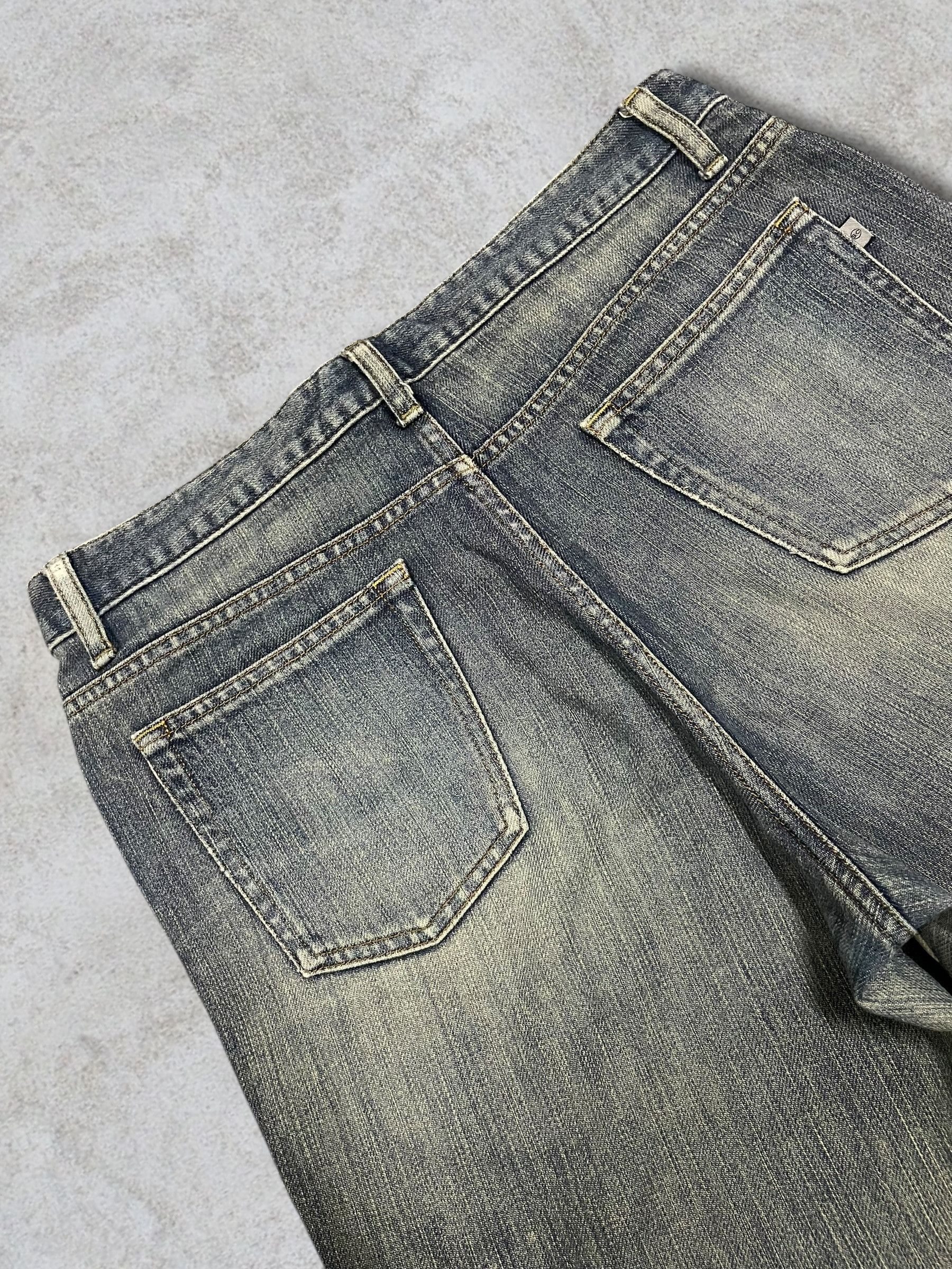 Japanese Brand Vintage Japanese Mrs.Jeana Mud Wash Flare Moms Jeans Size 32" / US 10 / IT 46 - 8 Thumbnail
