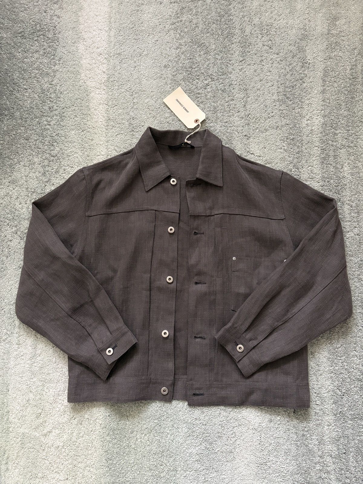 Vuja De VUJA DE KIRK HEAVY WORK JACKET IN CANVAS & NAPPA LEATHER
