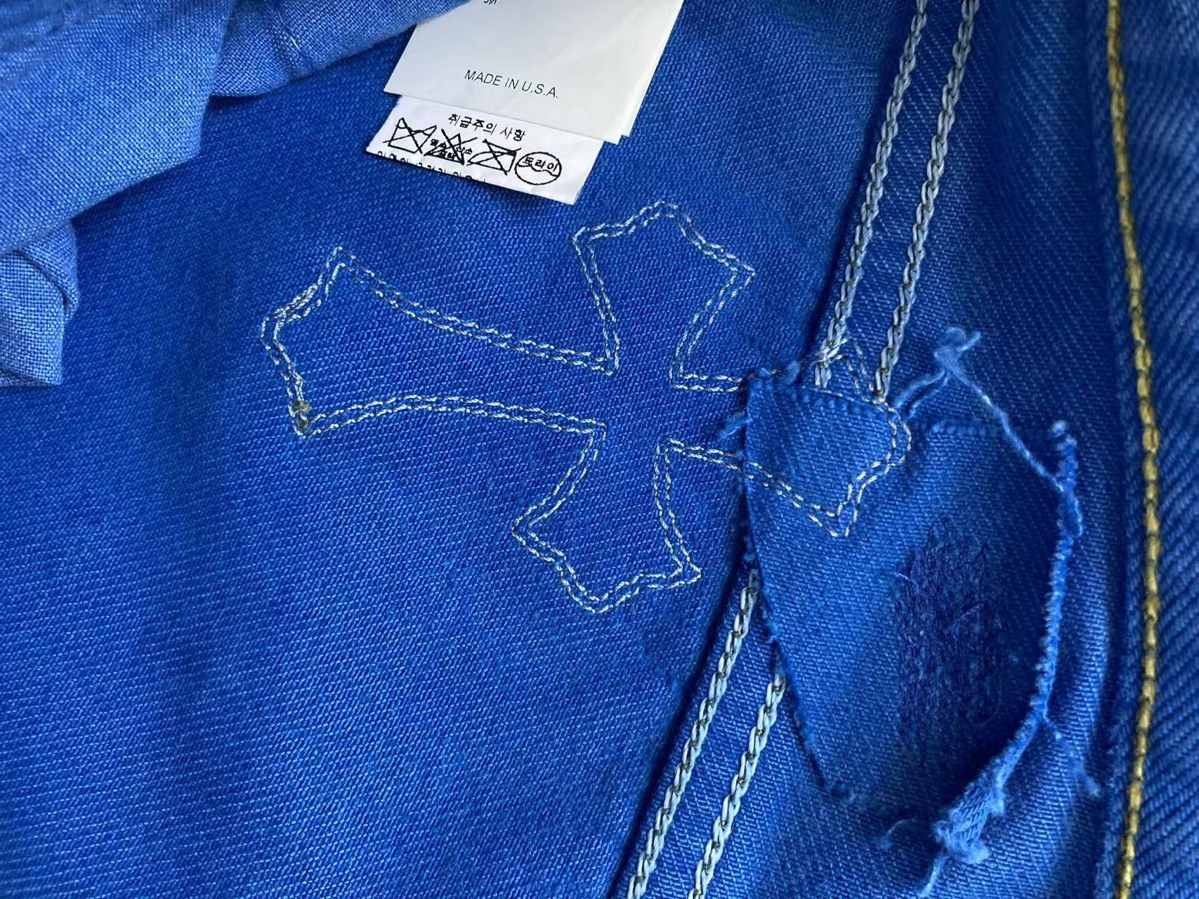 Chrome Hearts Chrome Hearts Levi's London Exclusive Blue Cross Patch Jeans Size 36" / US 14 / IT 50 - 15 Thumbnail