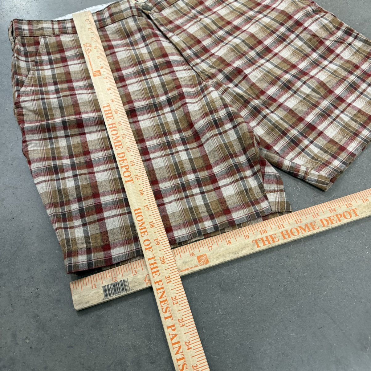 Redhead Vintage Baggy Red Head Plaid Shorts Size US 40 / EU 56 - 5 Thumbnail