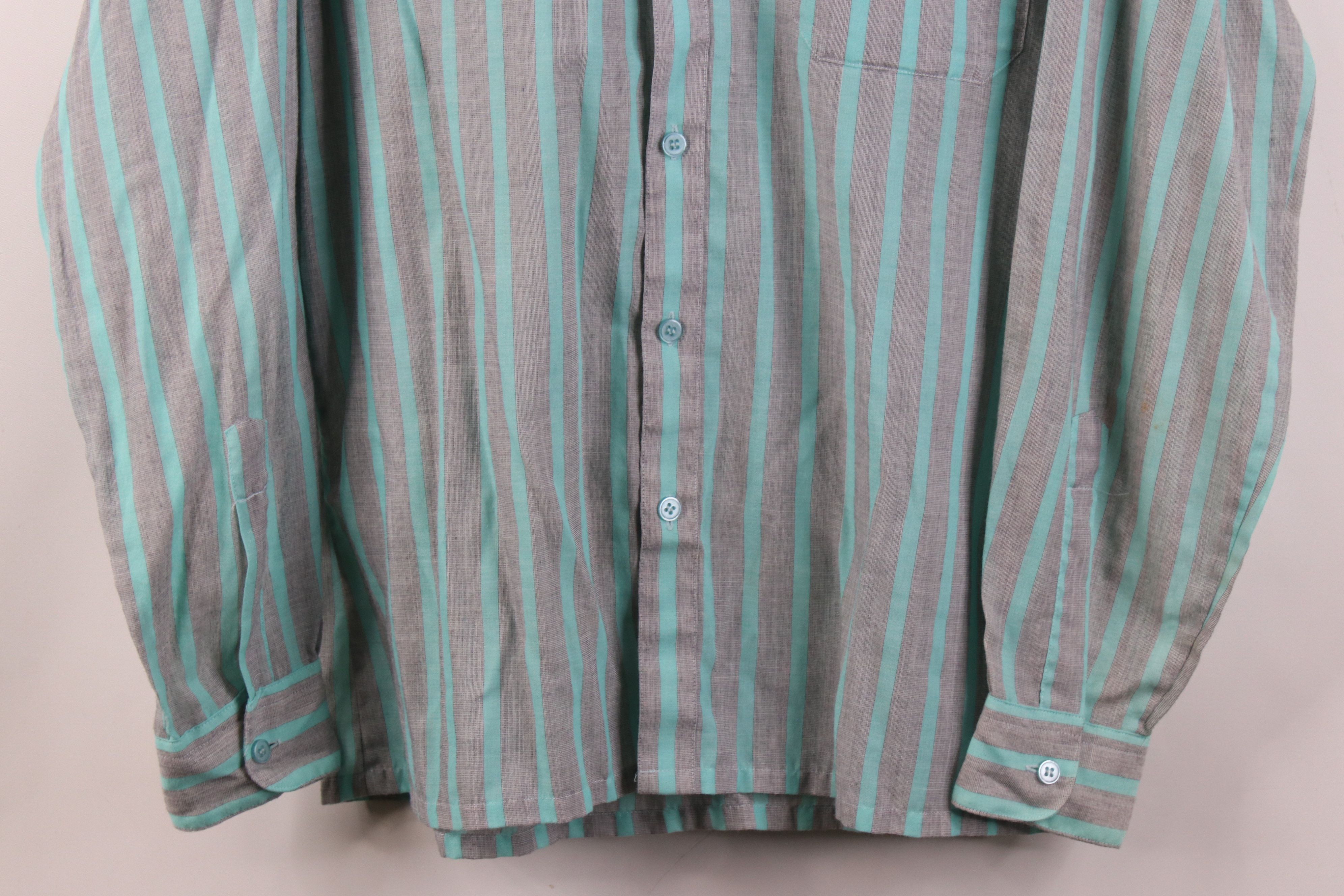 Vintage Vintage 80s 90s Streetwear Block Collared Button Down Shirt Size US M / EU 48-50 / 2 - 3 Thumbnail