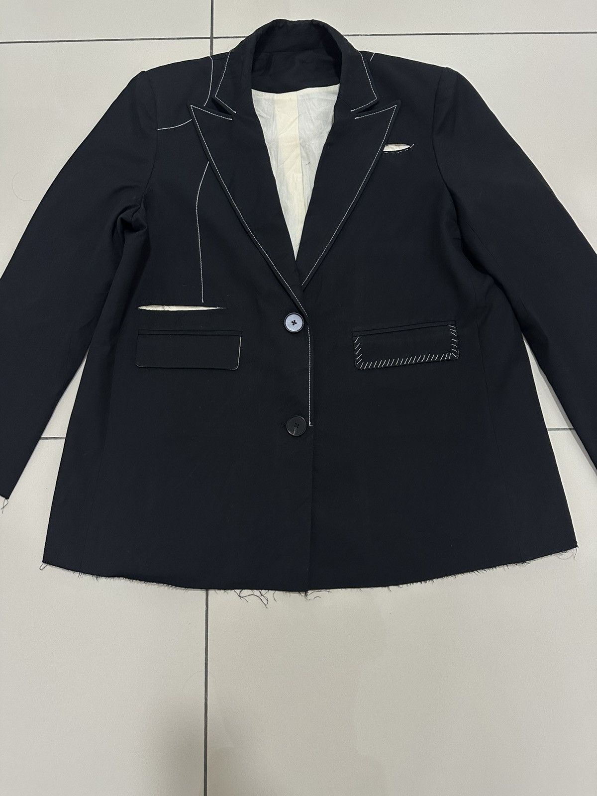 Maison Margiela Maison margiela Contrast Stitch Jacket Embroidered Poem Size S / US 4 / IT 40 - 3 Thumbnail